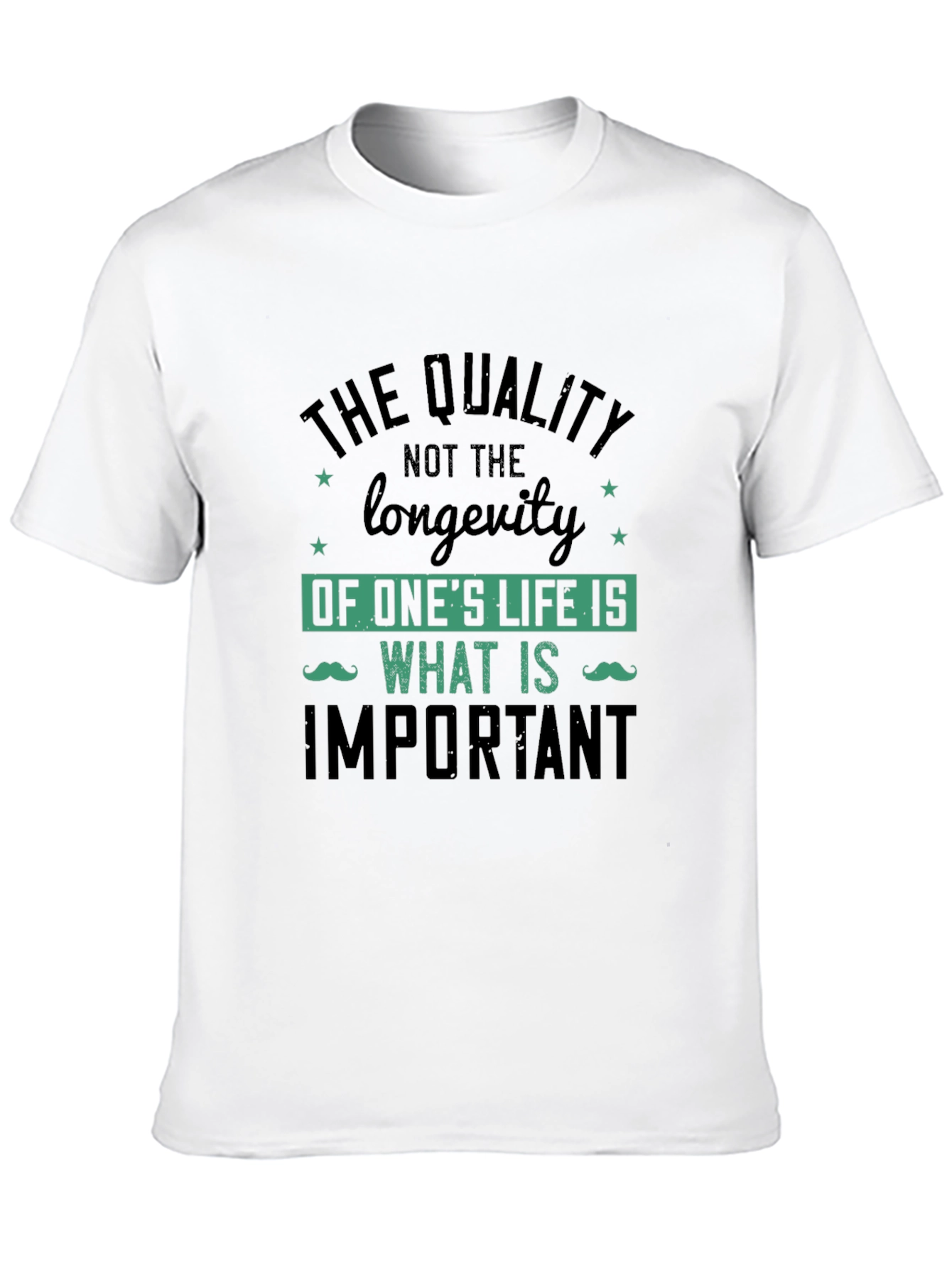 Quality Over Longevity Graphic Print Tee