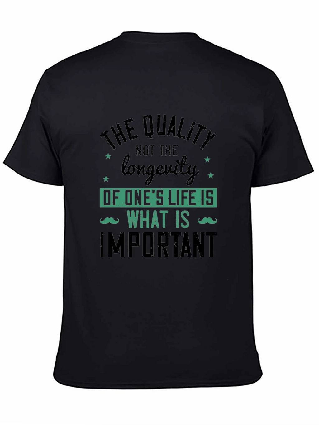 Quality Over Longevity Graphic Print Tee