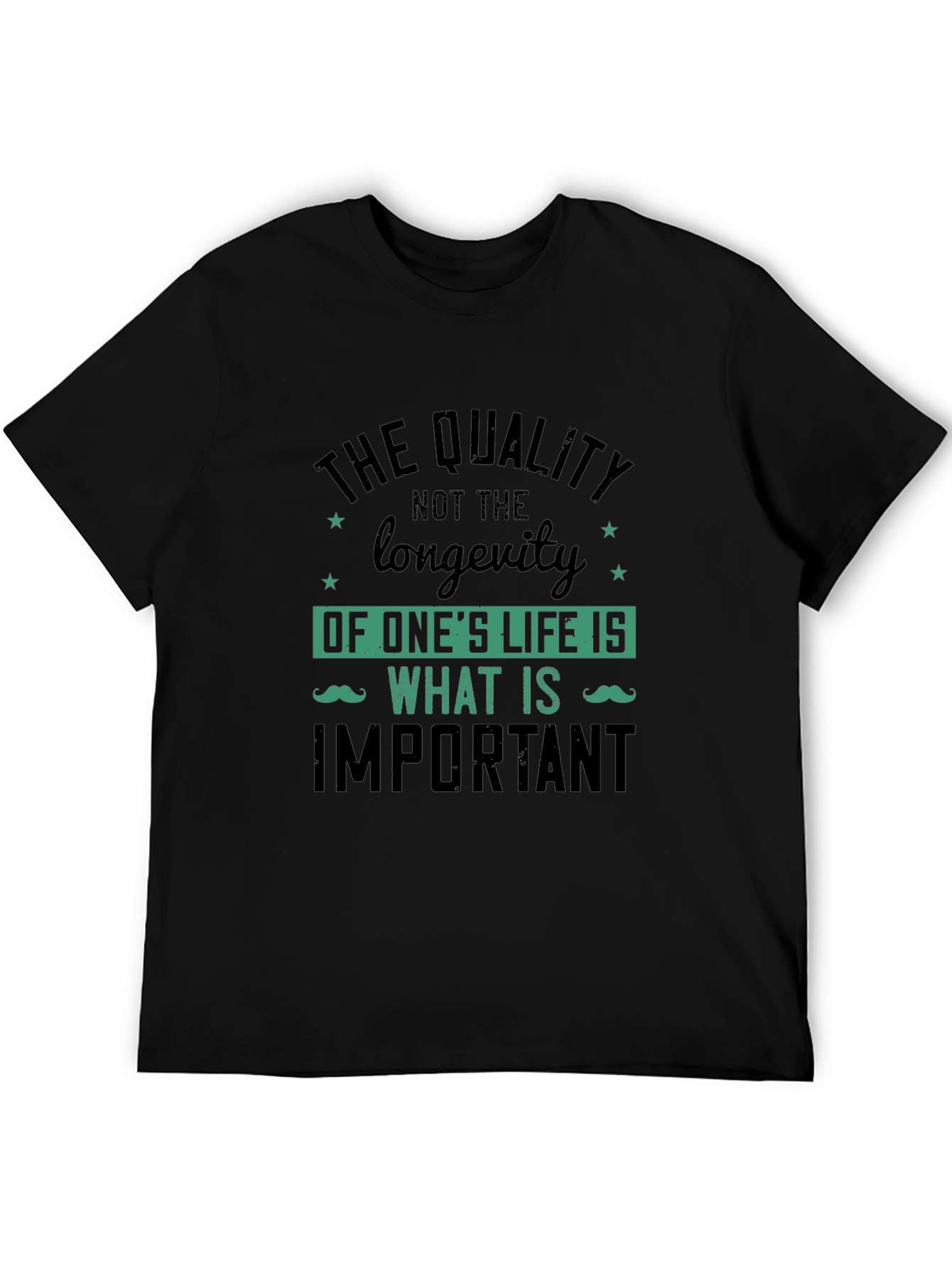 Quality Over Longevity Graphic Print Tee