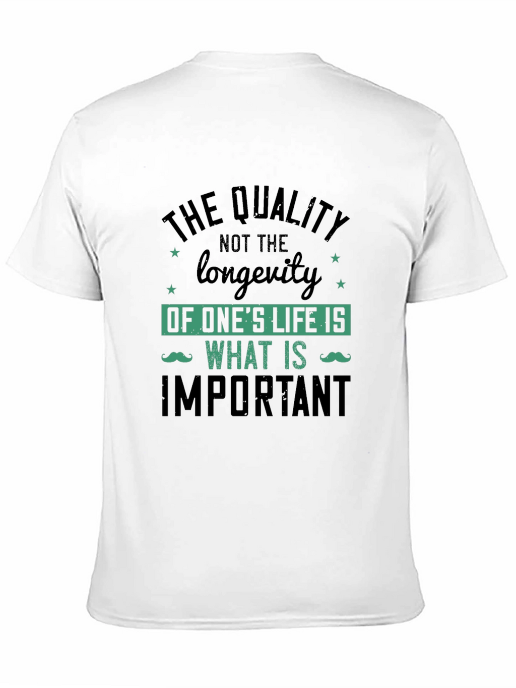 Quality Over Longevity Graphic Print Tee