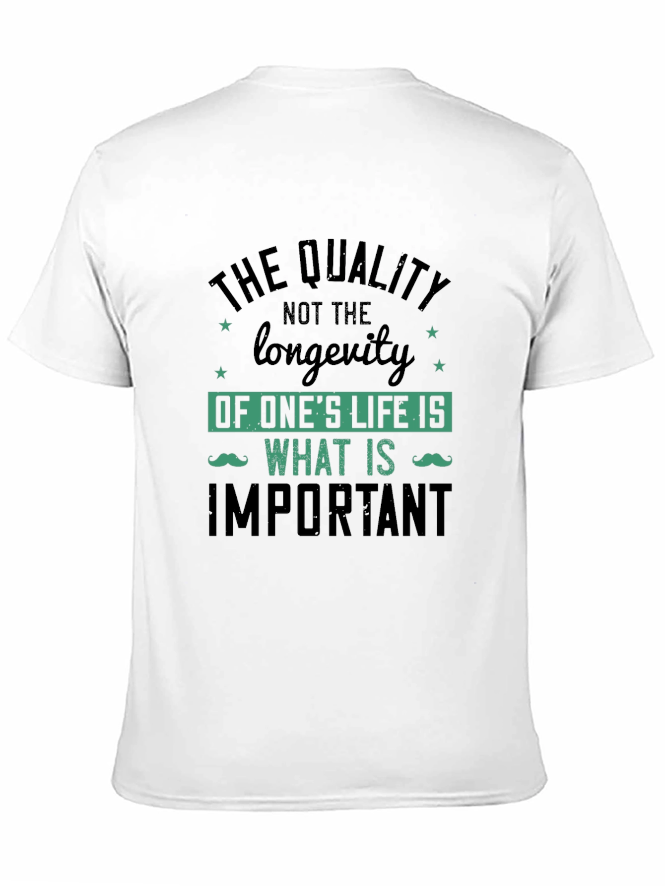 Quality Over Longevity Graphic Print Tee