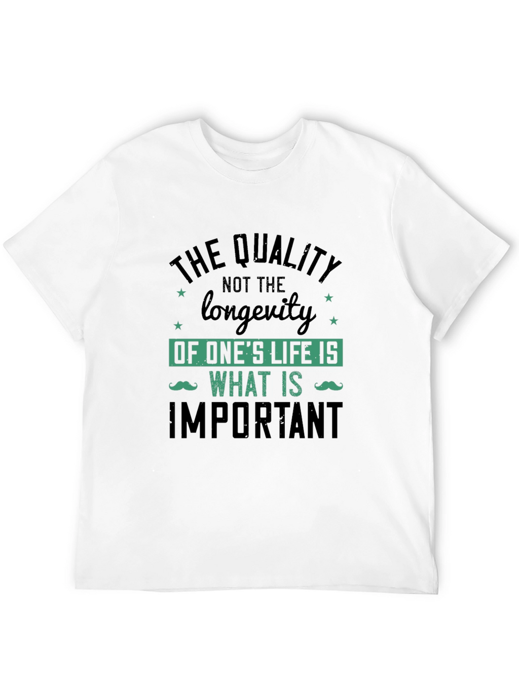 Quality Over Longevity Graphic Print Tee