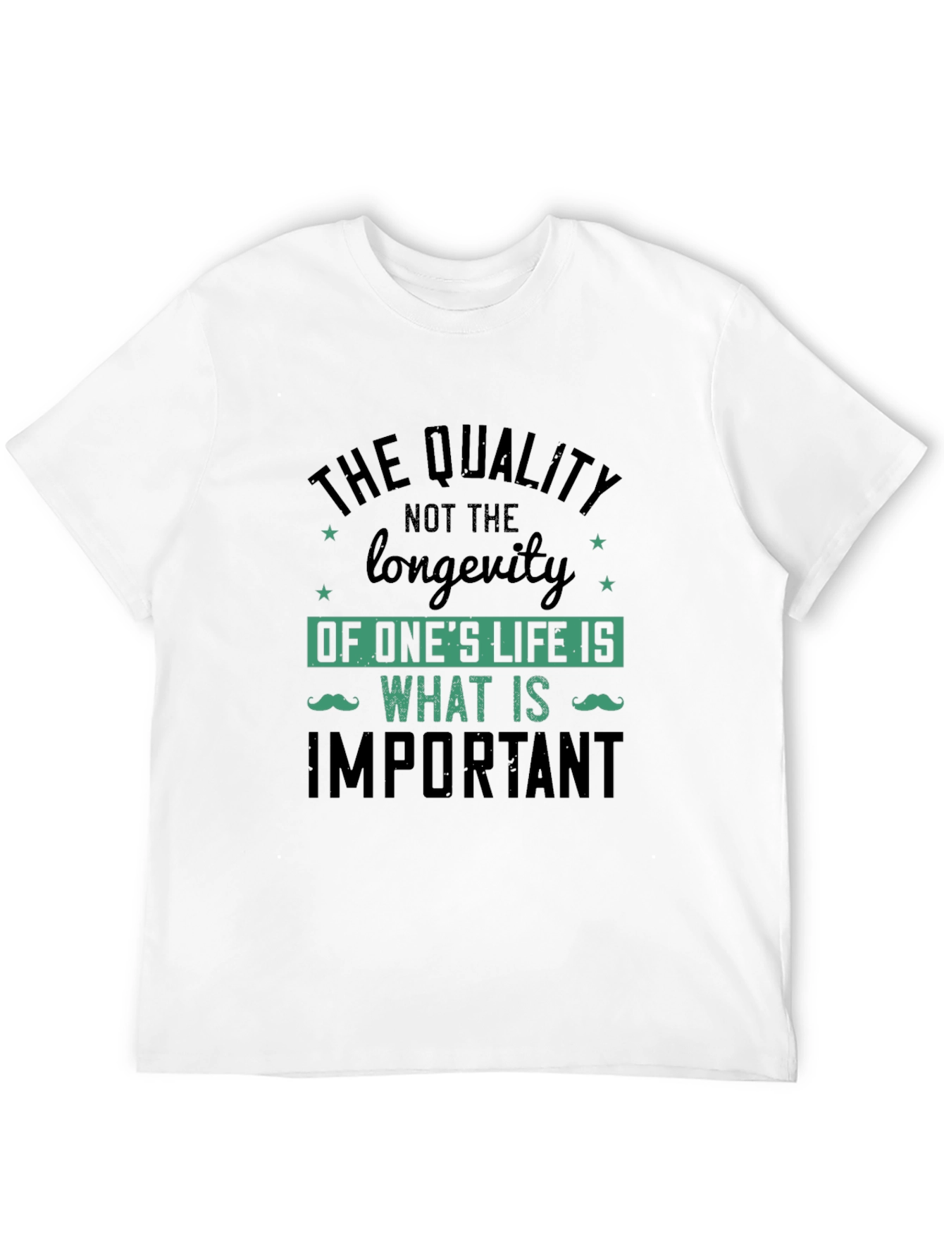 Quality Over Longevity Graphic Print Tee