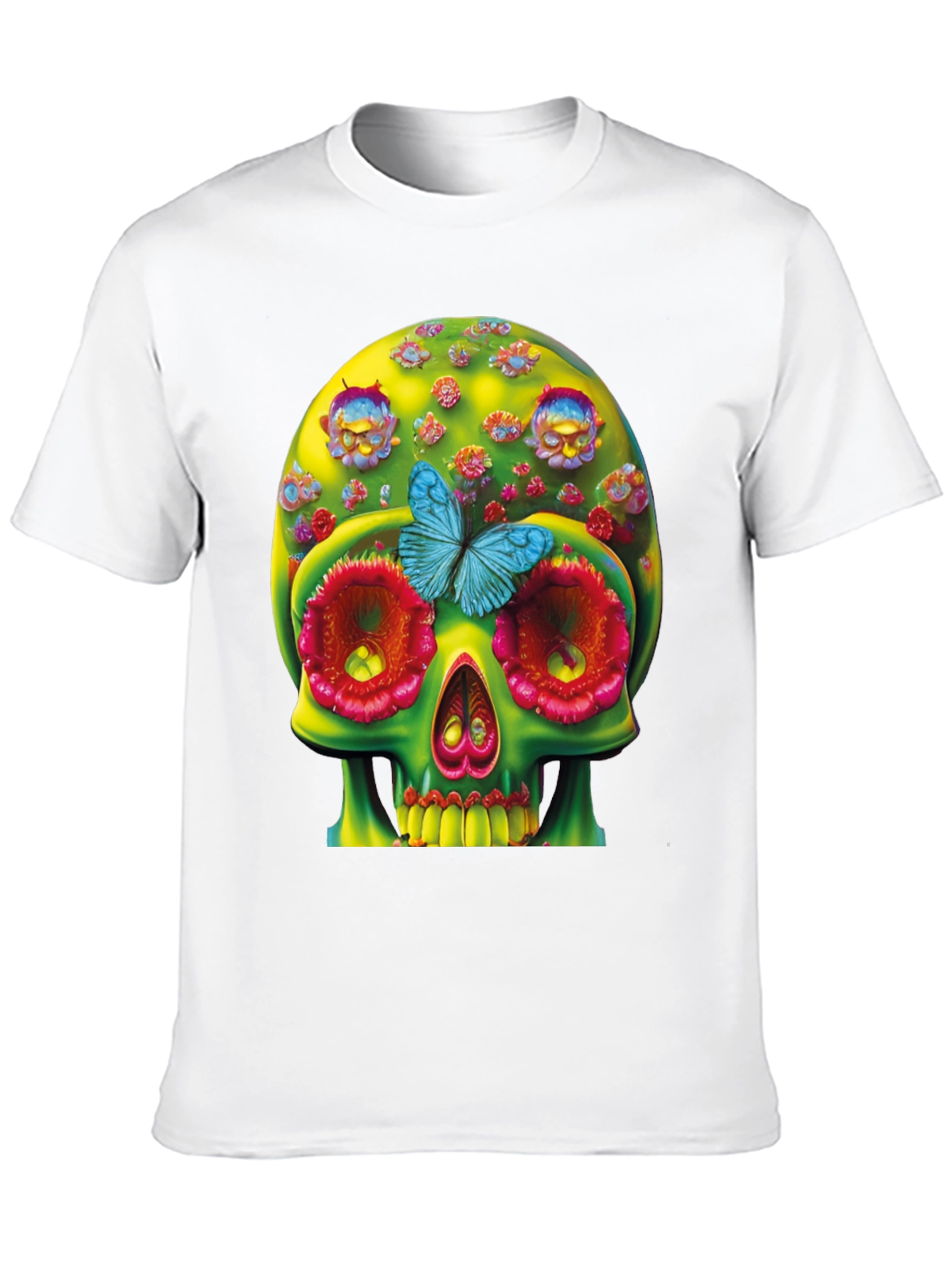 Floral Skull T-Shirt - Unique Graphic Tee
