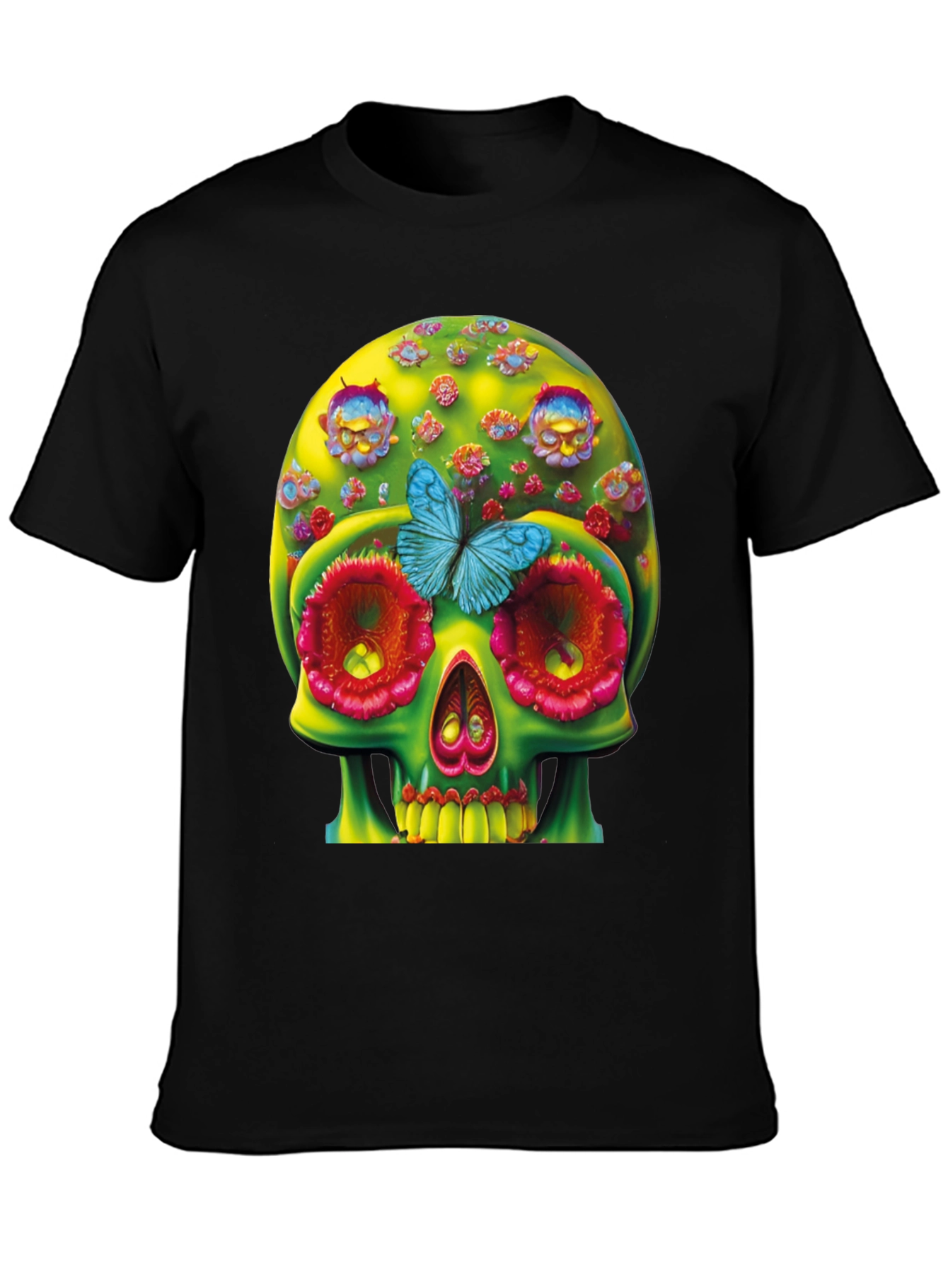Floral Skull T-Shirt - Unique Graphic Tee