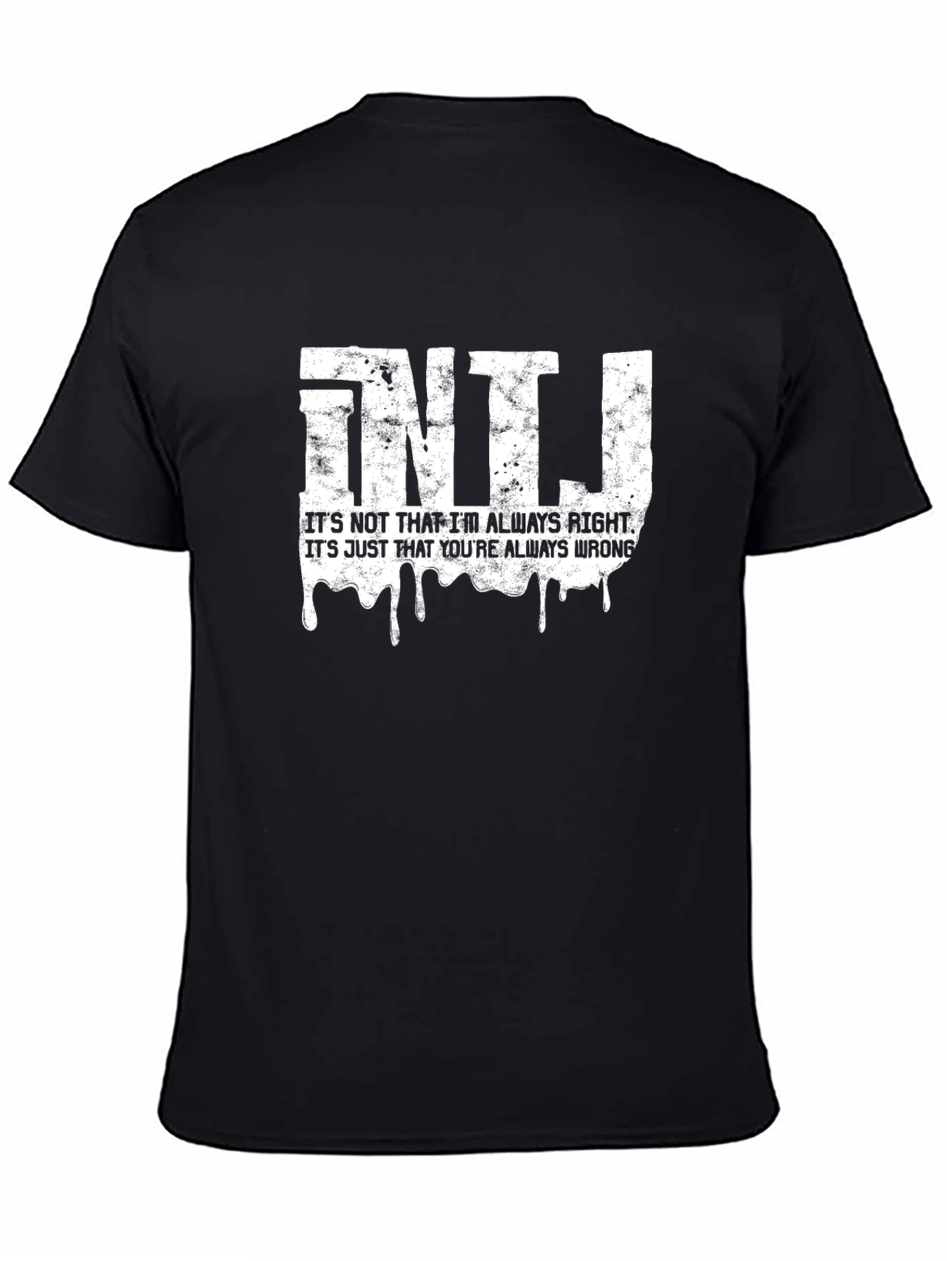 INTJ Always Right Graphic T-Shirt - Black Cotton Tee