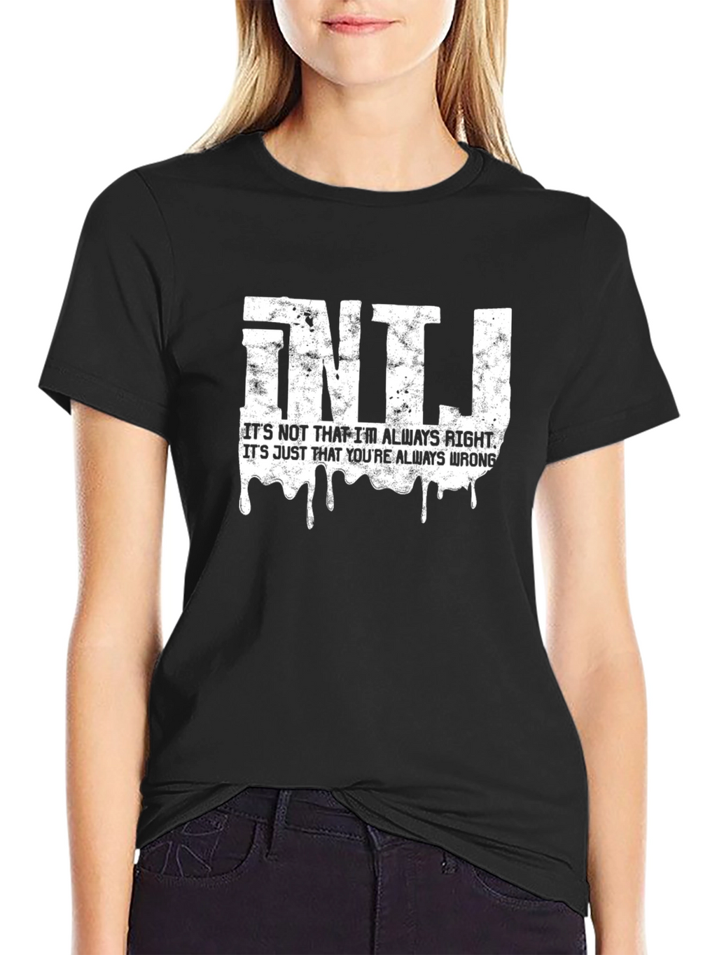 INTJ Always Right Graphic T-Shirt - Black Cotton Tee