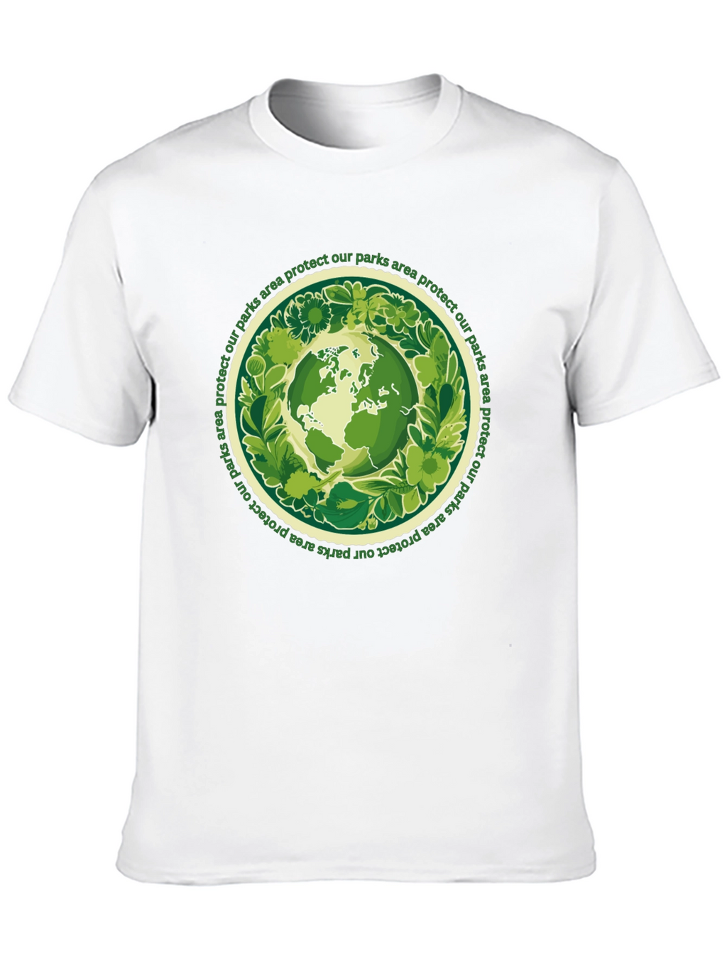 Eco-Friendly Earth Graphic Tee - Protect Our Parks