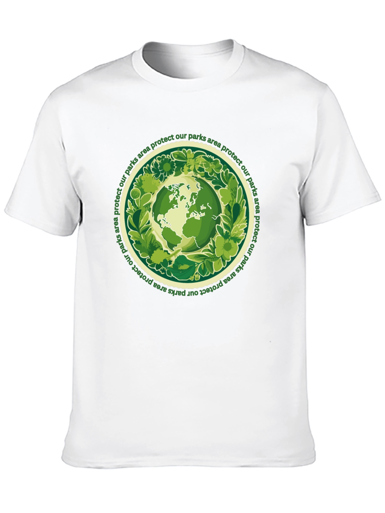 Eco-Friendly Earth Graphic Tee - Protect Our Parks