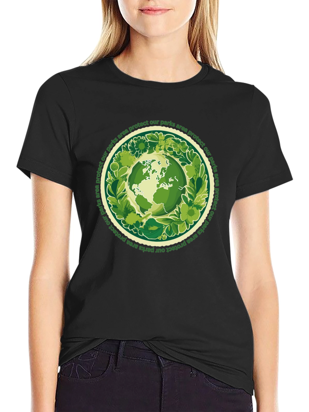 Eco-Friendly Earth Graphic Tee - Protect Our Parks