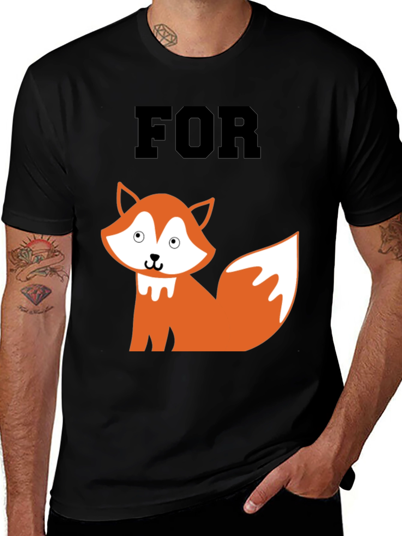 Cute Fox Graphic T-Shirt - FOR Fox Sake!