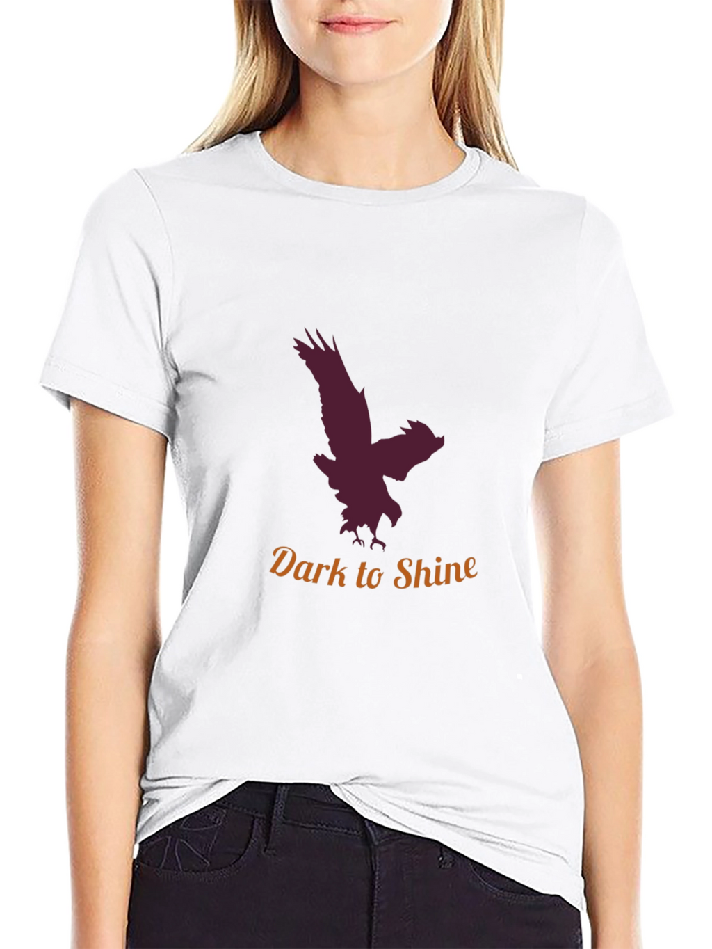 Mens Dark to Shine Eagle Graphic Tee
