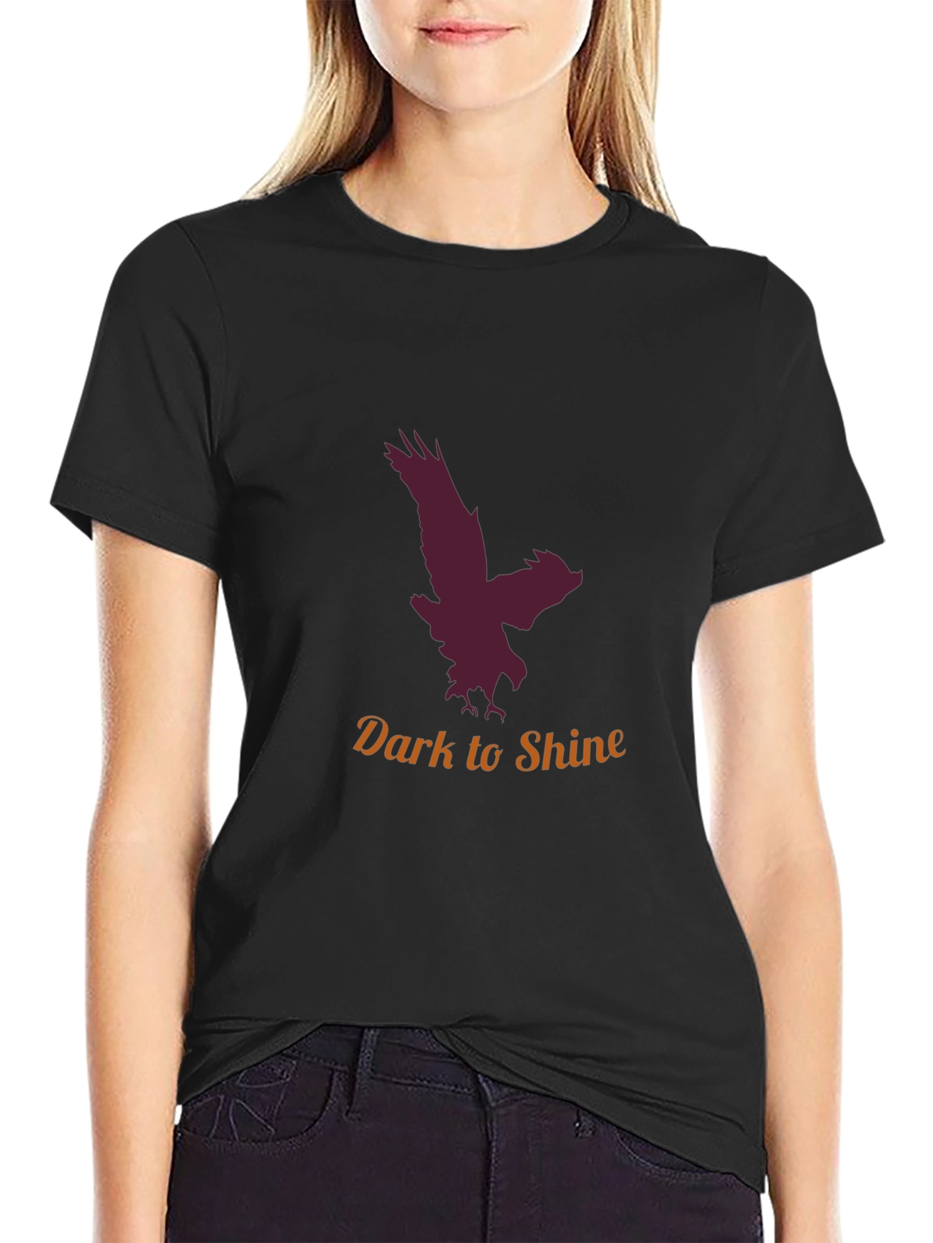 Mens Dark to Shine Eagle Graphic Tee