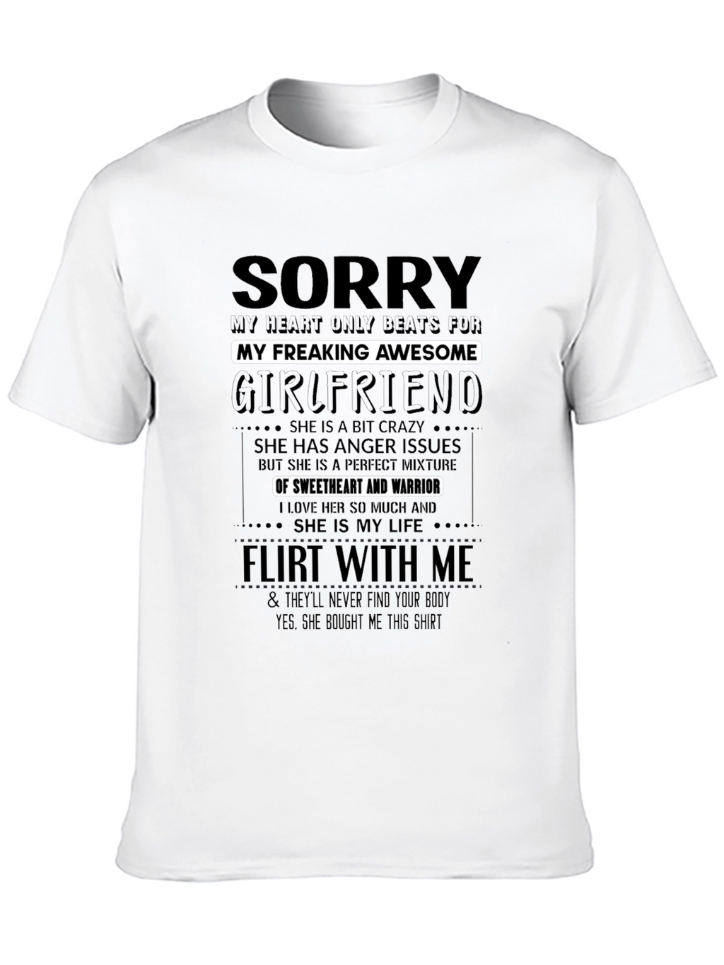 Sorry My Awesome Girlfriend T-Shirt