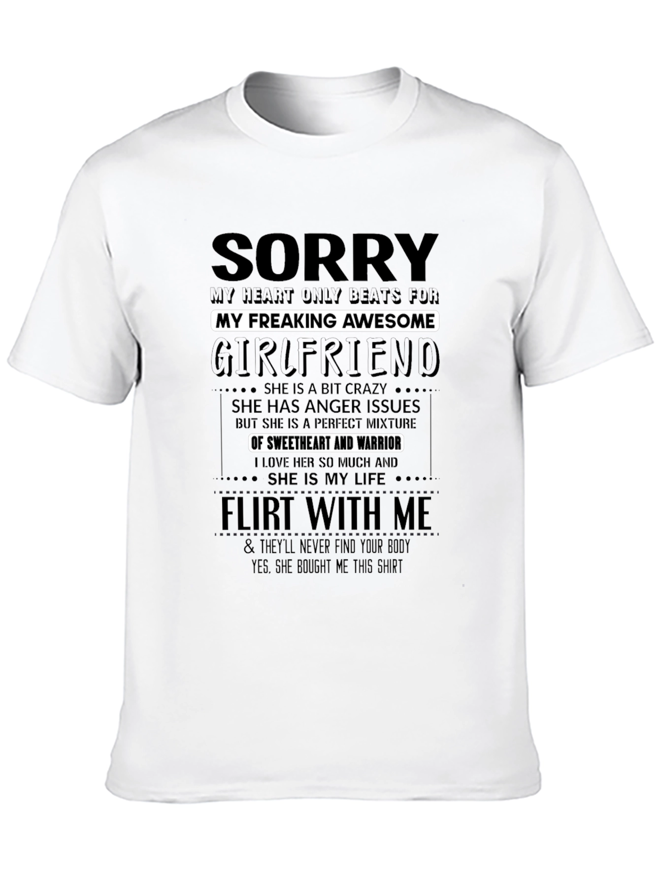 Sorry My Awesome Girlfriend T-Shirt