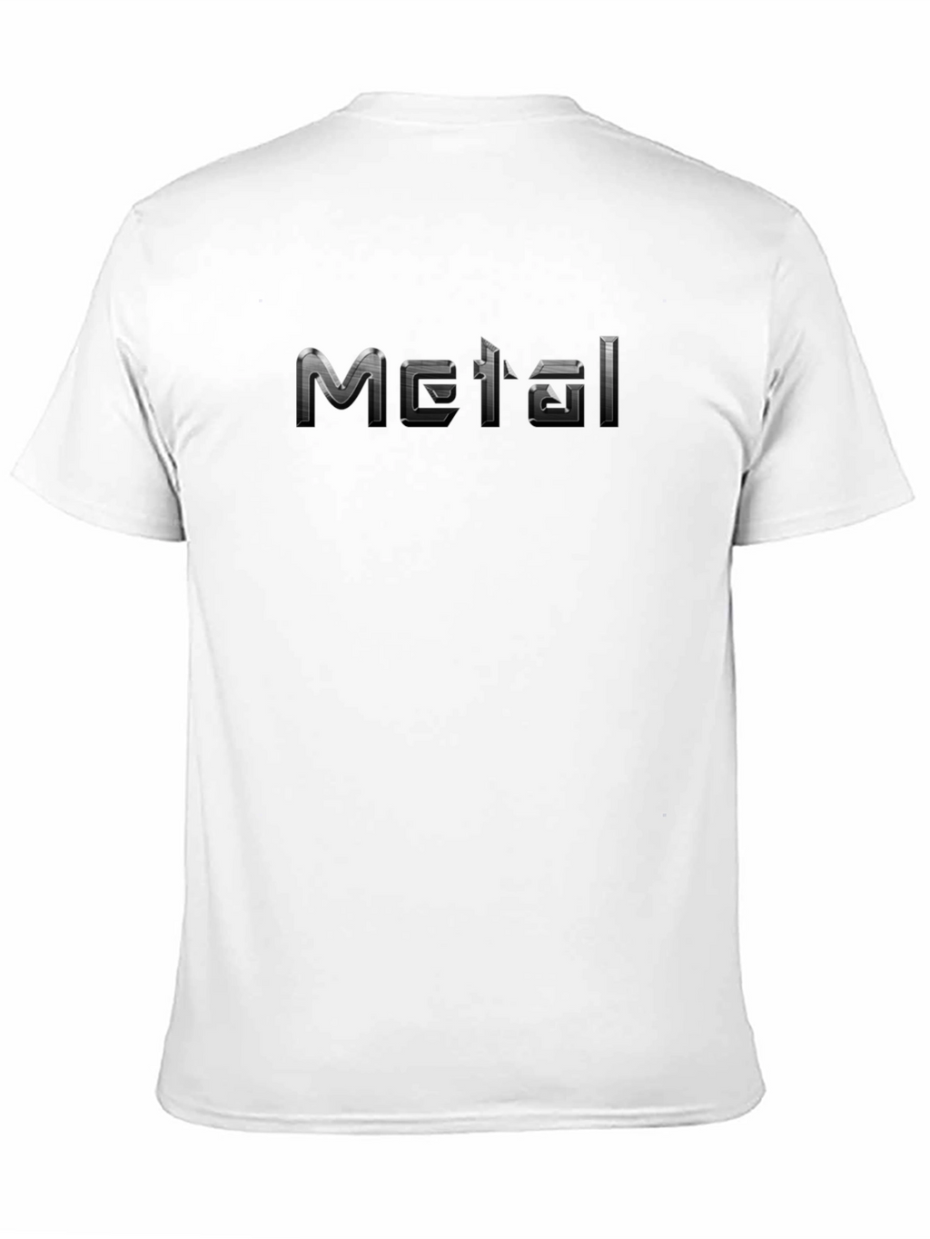 Metal Graphic Print Black T-Shirt