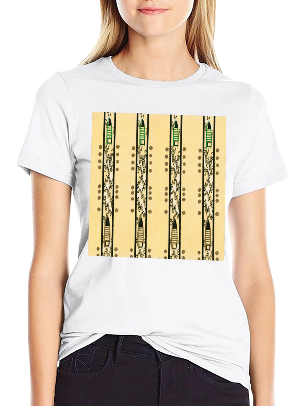 Native American Flute Pattern T-Shirt