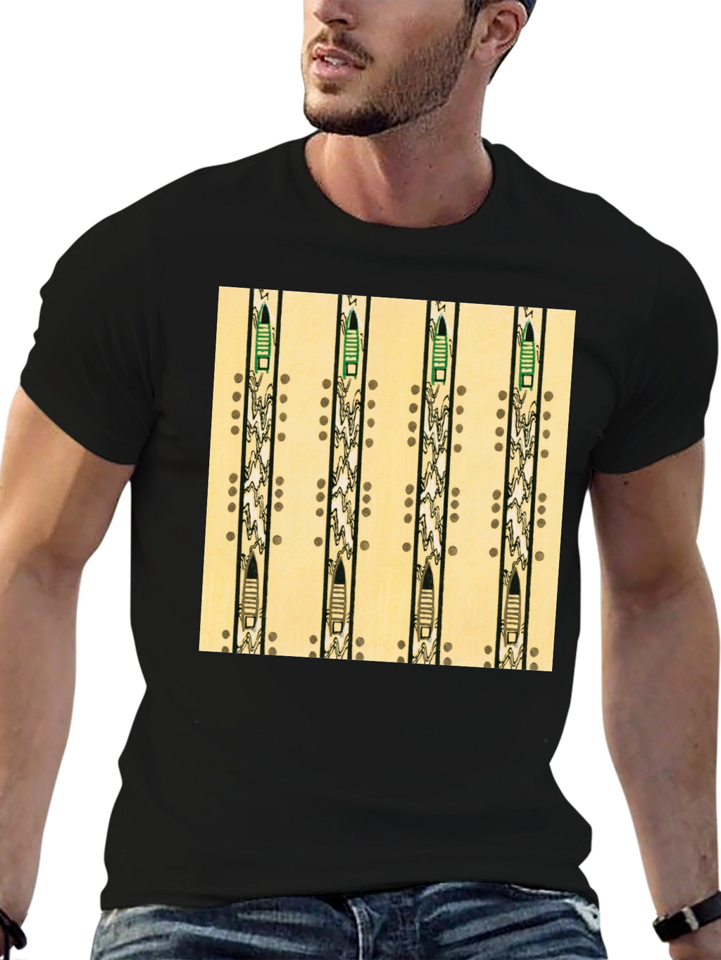 Native American Flute Pattern T-Shirt