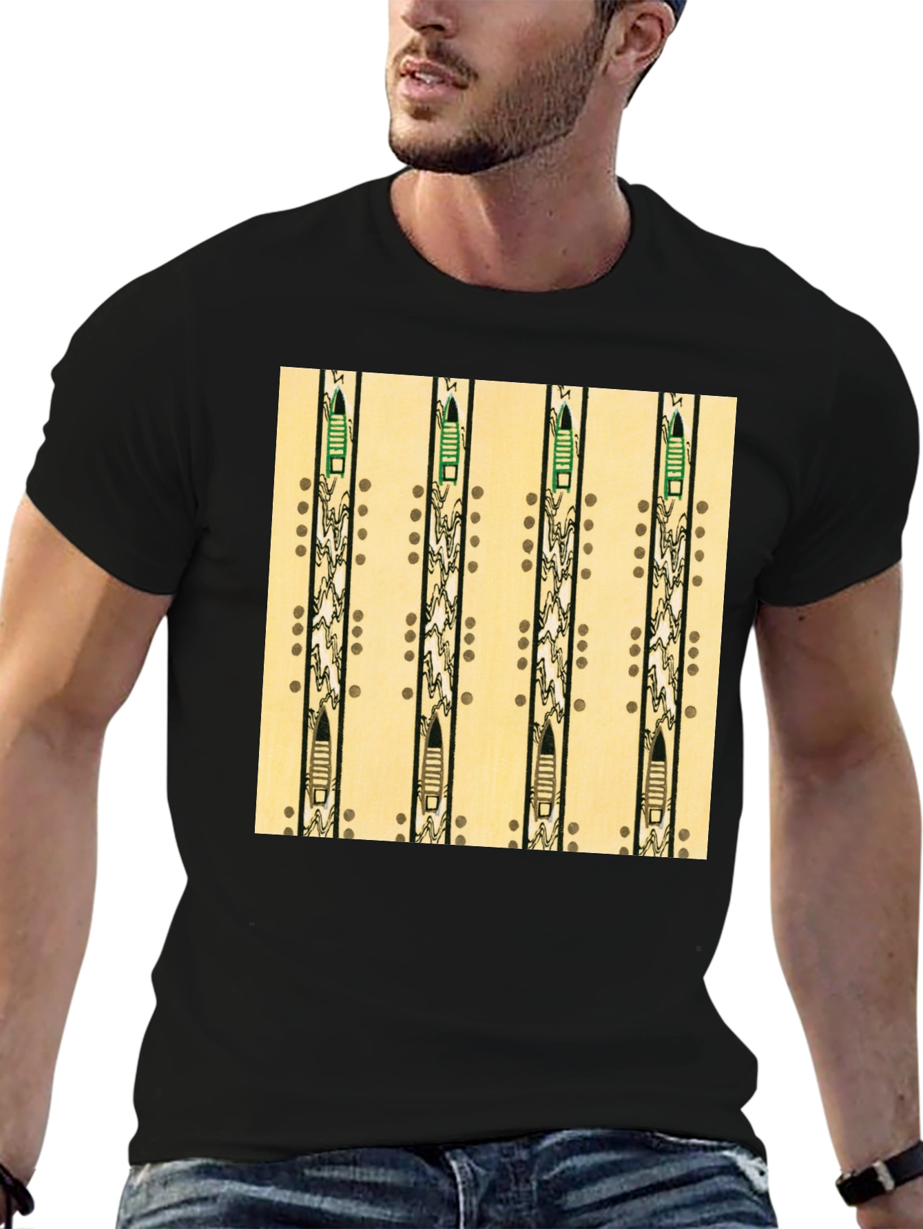 Native American Flute Pattern T-Shirt