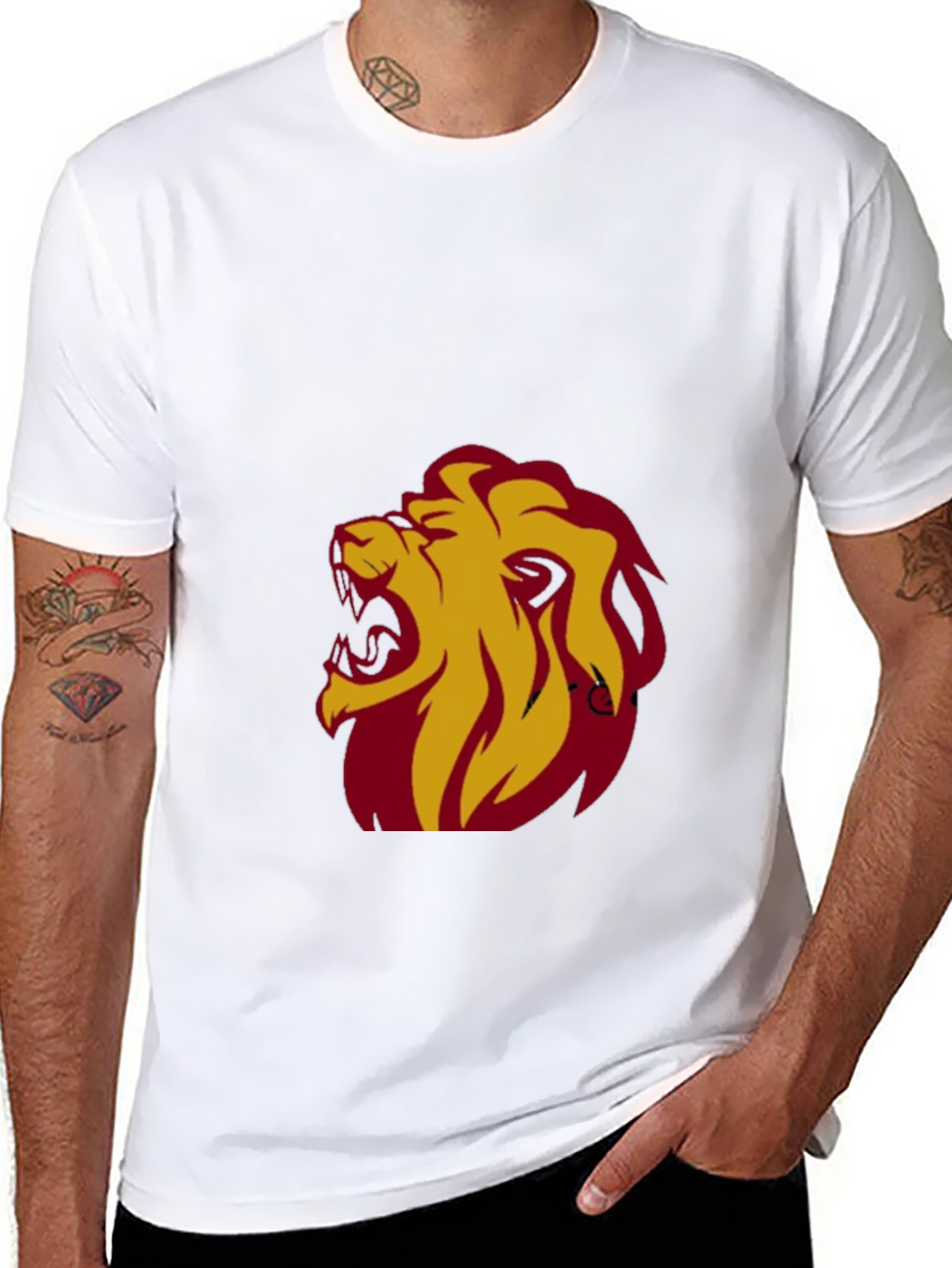 Roaring Lion Graphic Tee - Bold Black T-Shirt