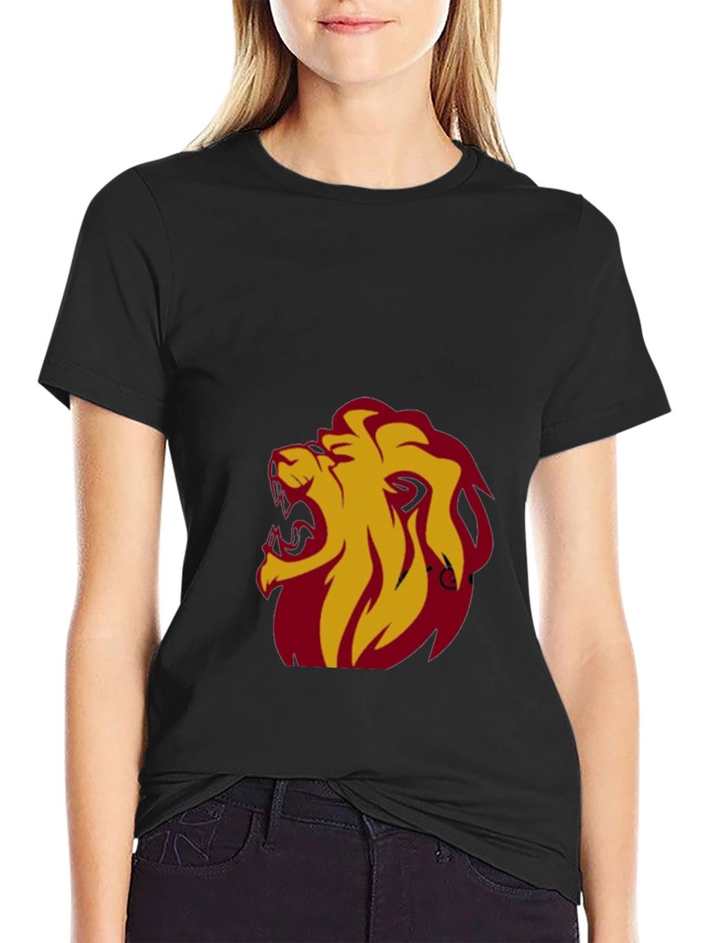 Roaring Lion Graphic Tee - Bold Black T-Shirt