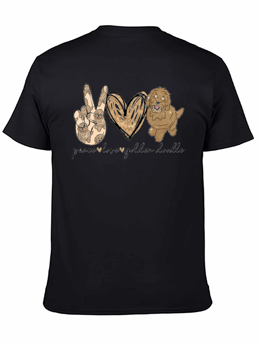 Peace Love Golden Doodle T-Shirt