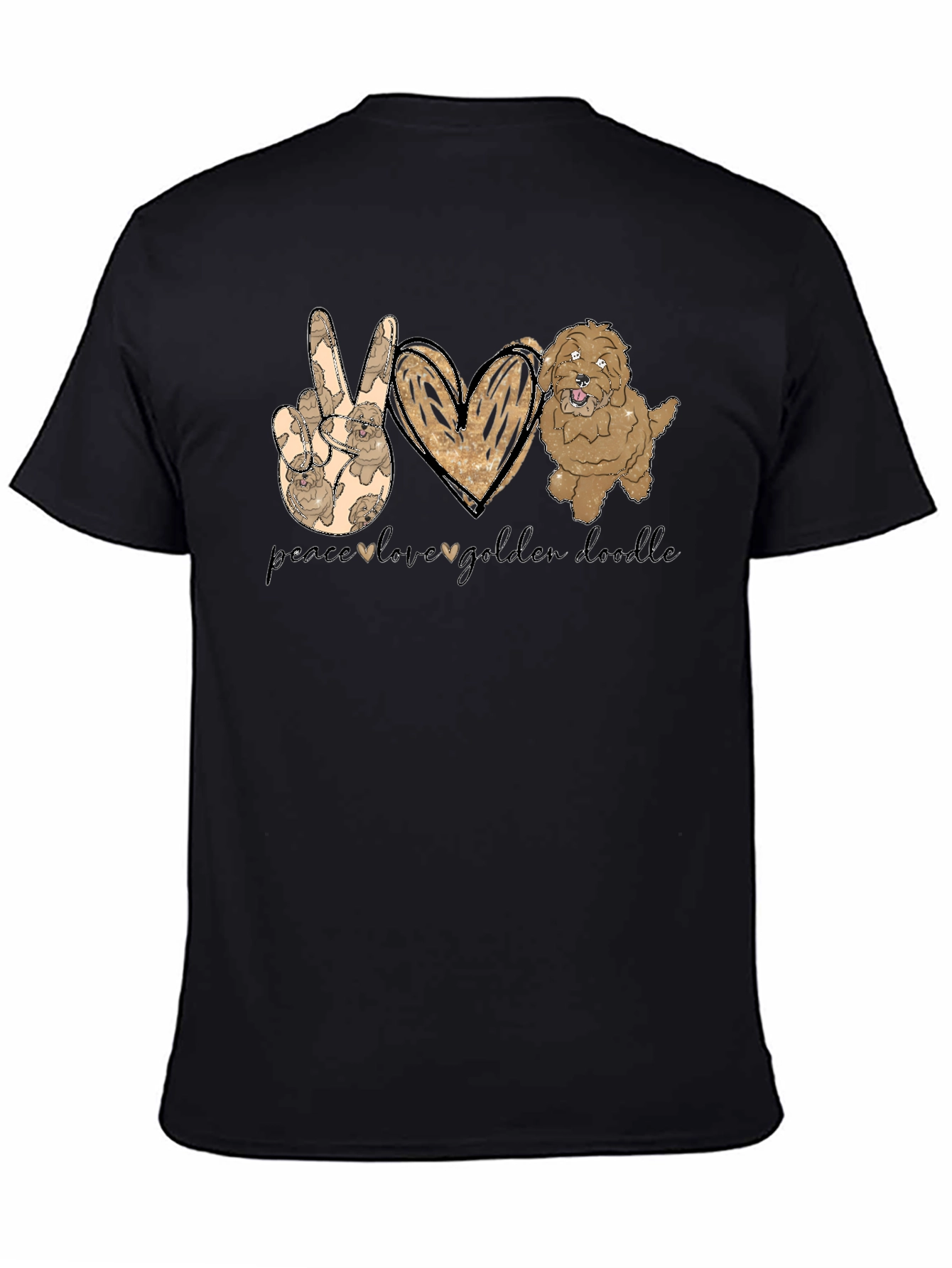 Peace Love Golden Doodle T-Shirt