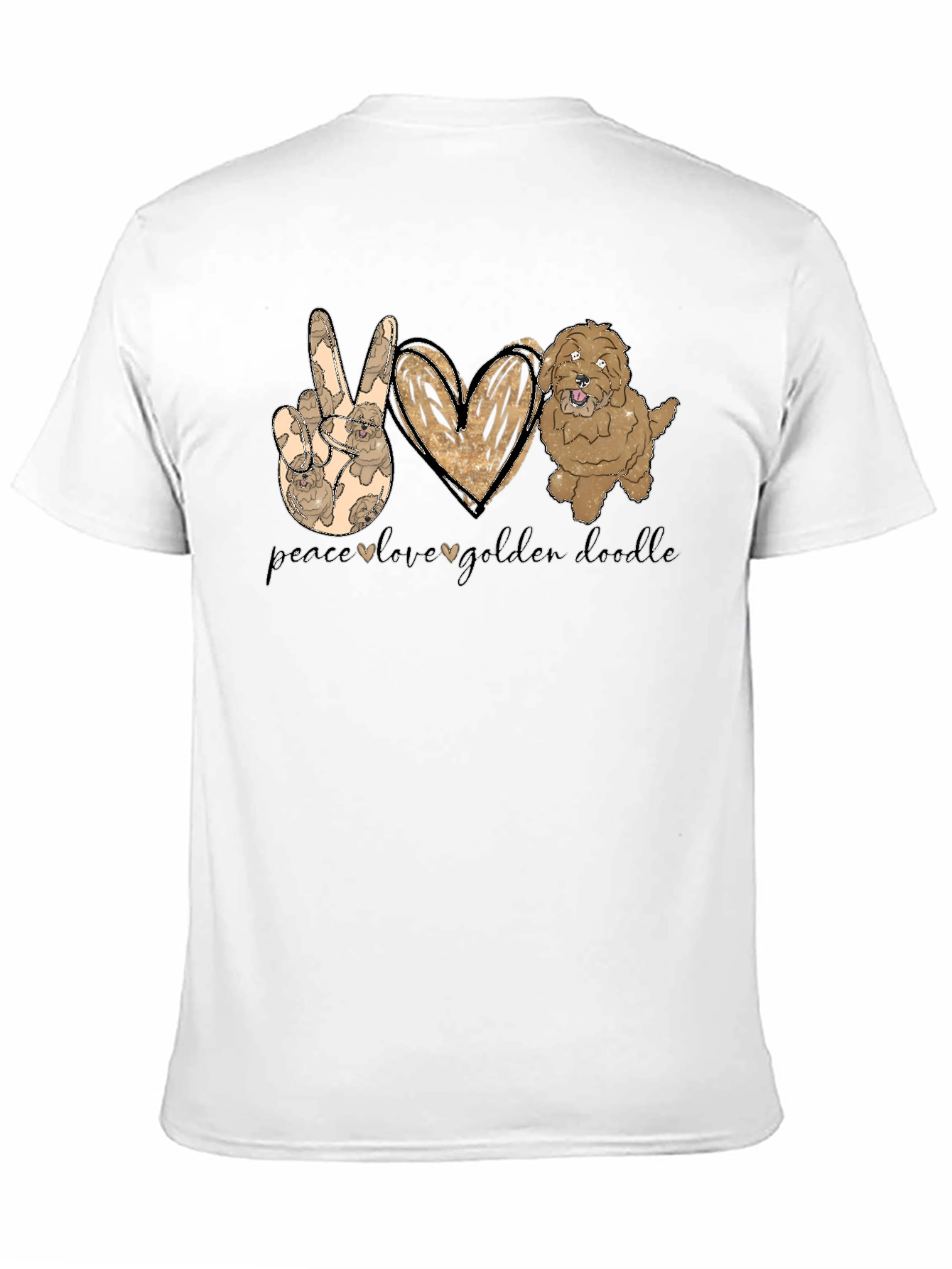 Peace Love Golden Doodle T-Shirt