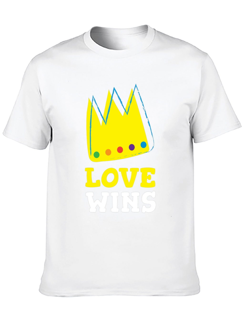 Love Wins Graphic T-Shirt Black Cotton Blend