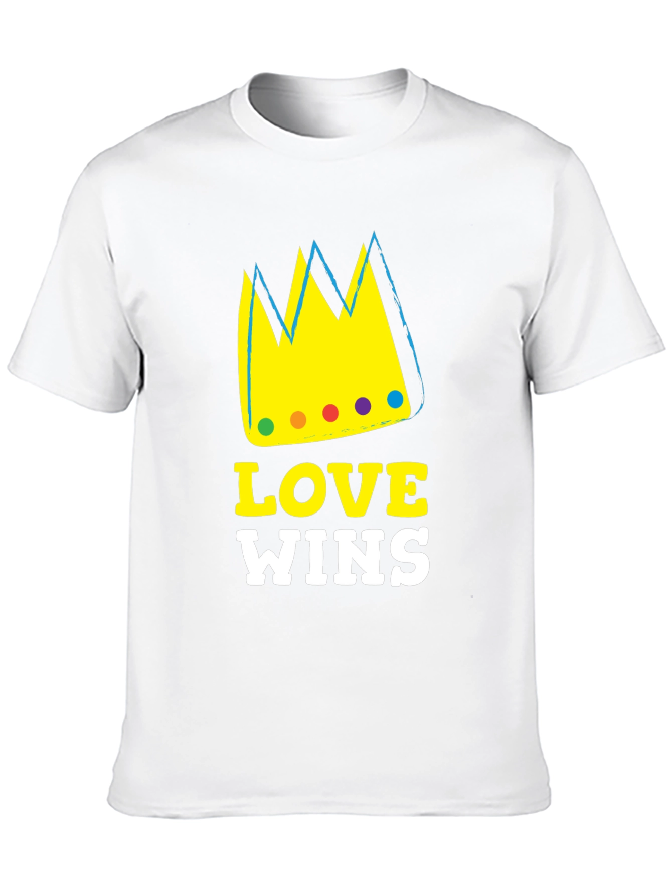 Love Wins Graphic T-Shirt Black Cotton Blend