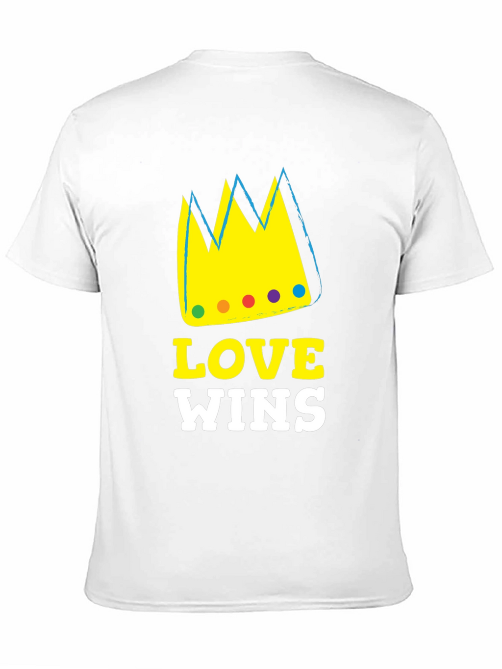 Love Wins Graphic T-Shirt Black Cotton Blend
