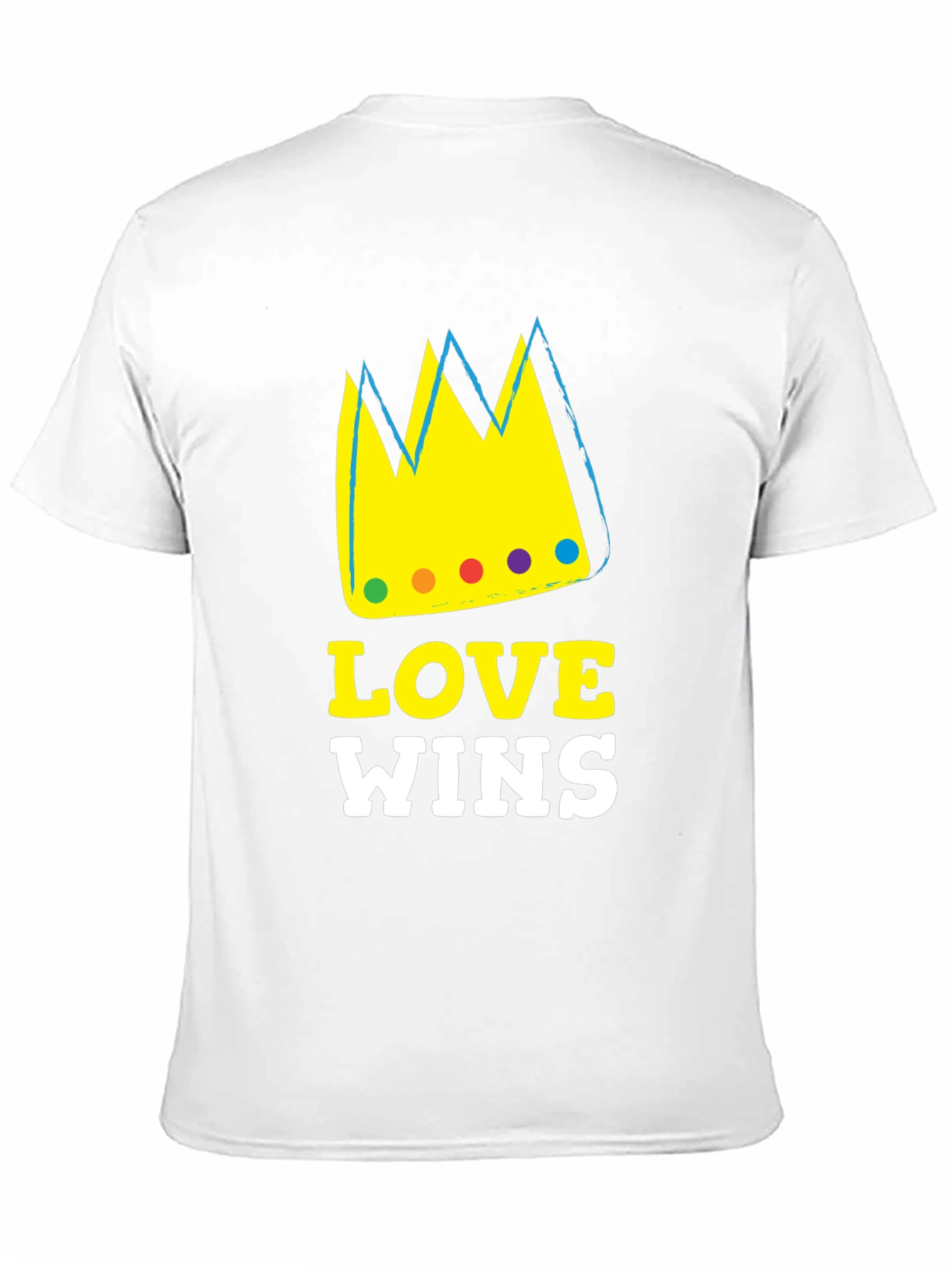 Love Wins Graphic T-Shirt Black Cotton Blend