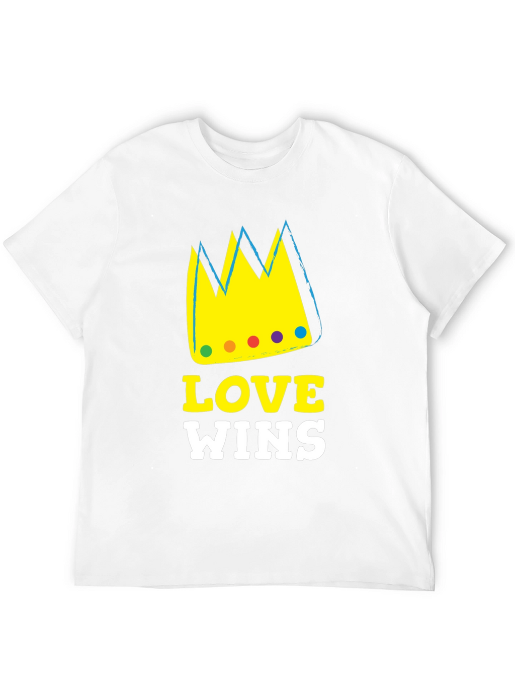 Love Wins Graphic T-Shirt Black Cotton Blend