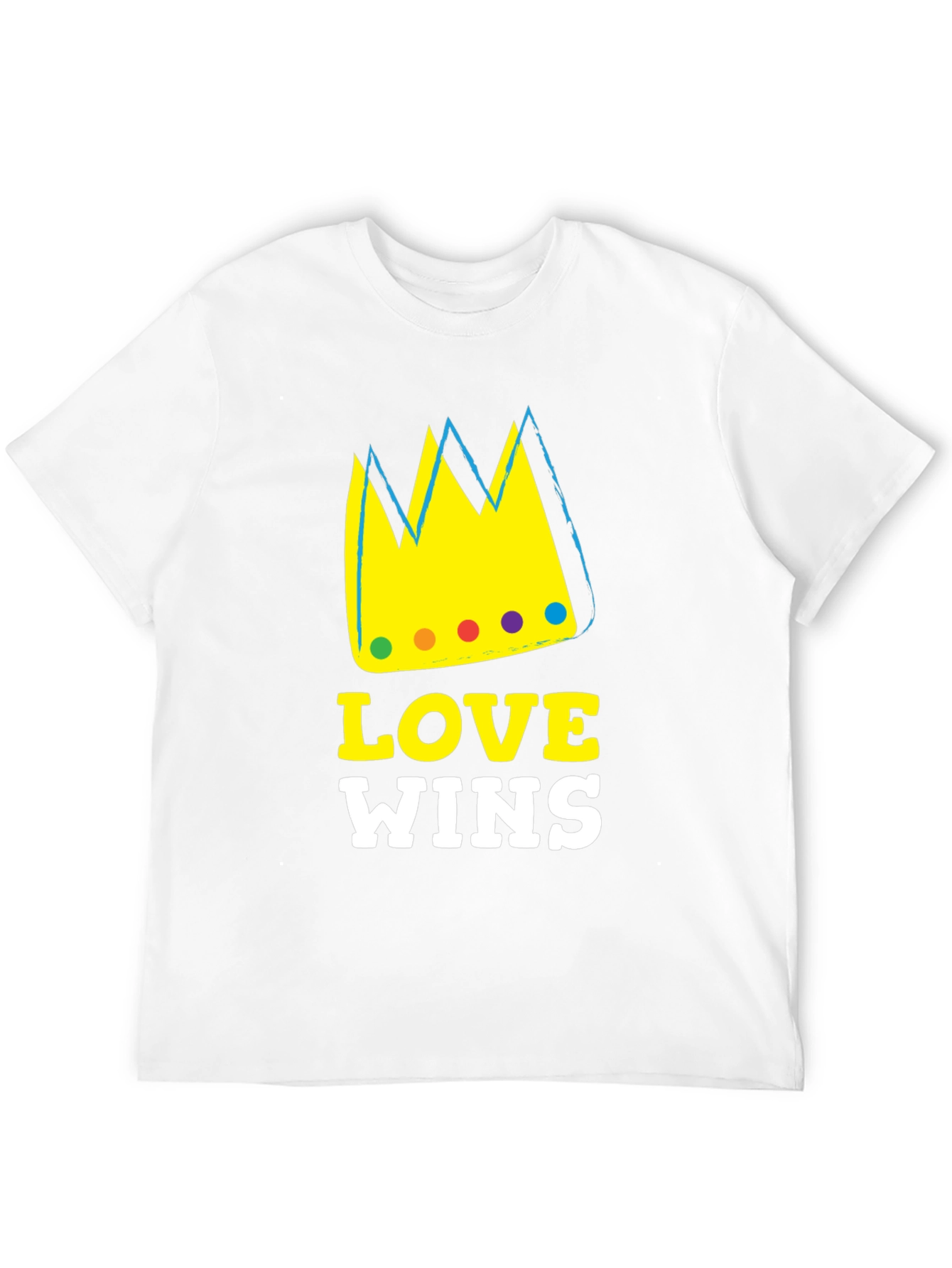 Love Wins Graphic T-Shirt Black Cotton Blend