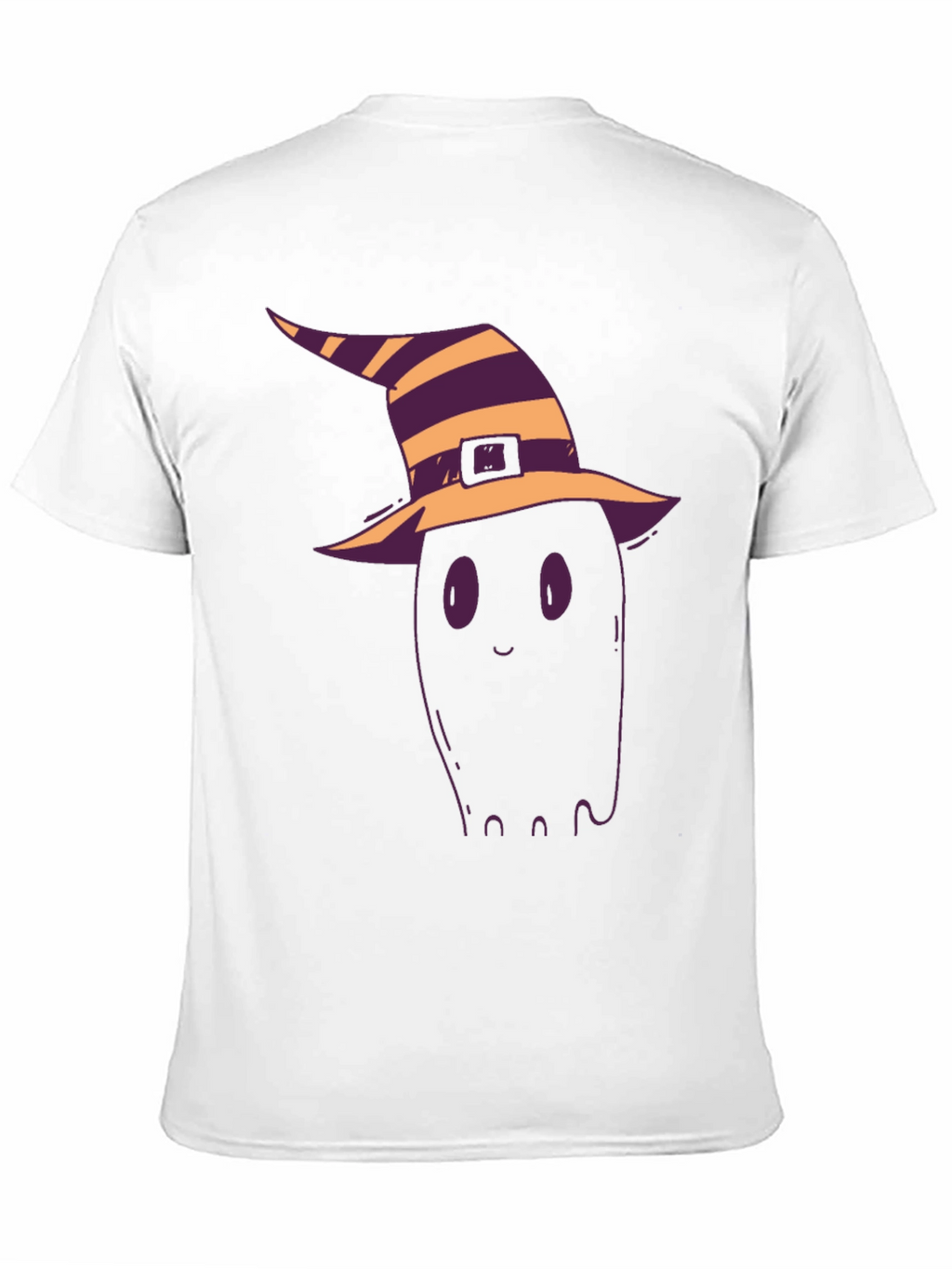 Halloween Ghost Witch Hat Black T-Shirt