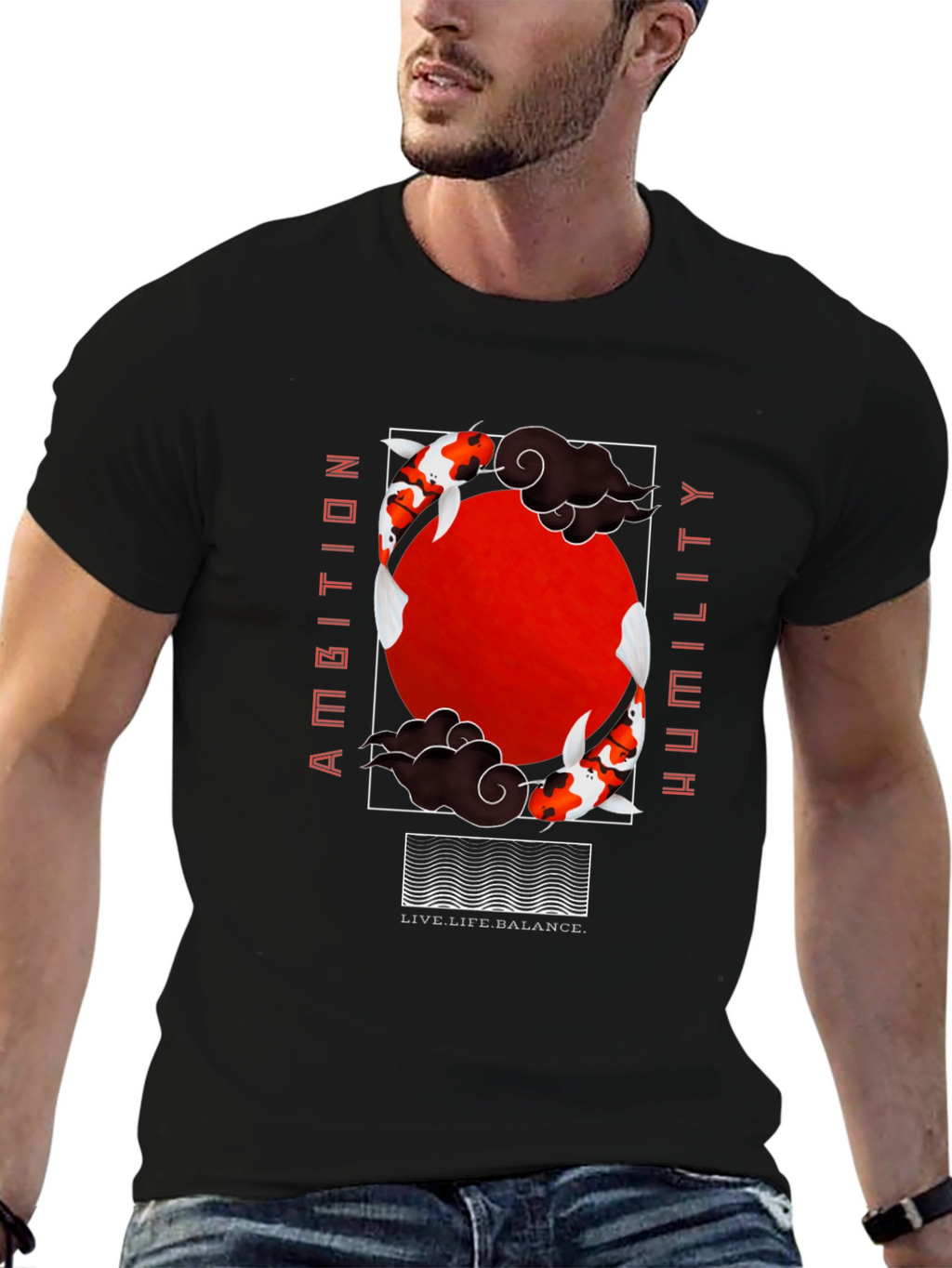Ambition Humility Koi Fish T-Shirt