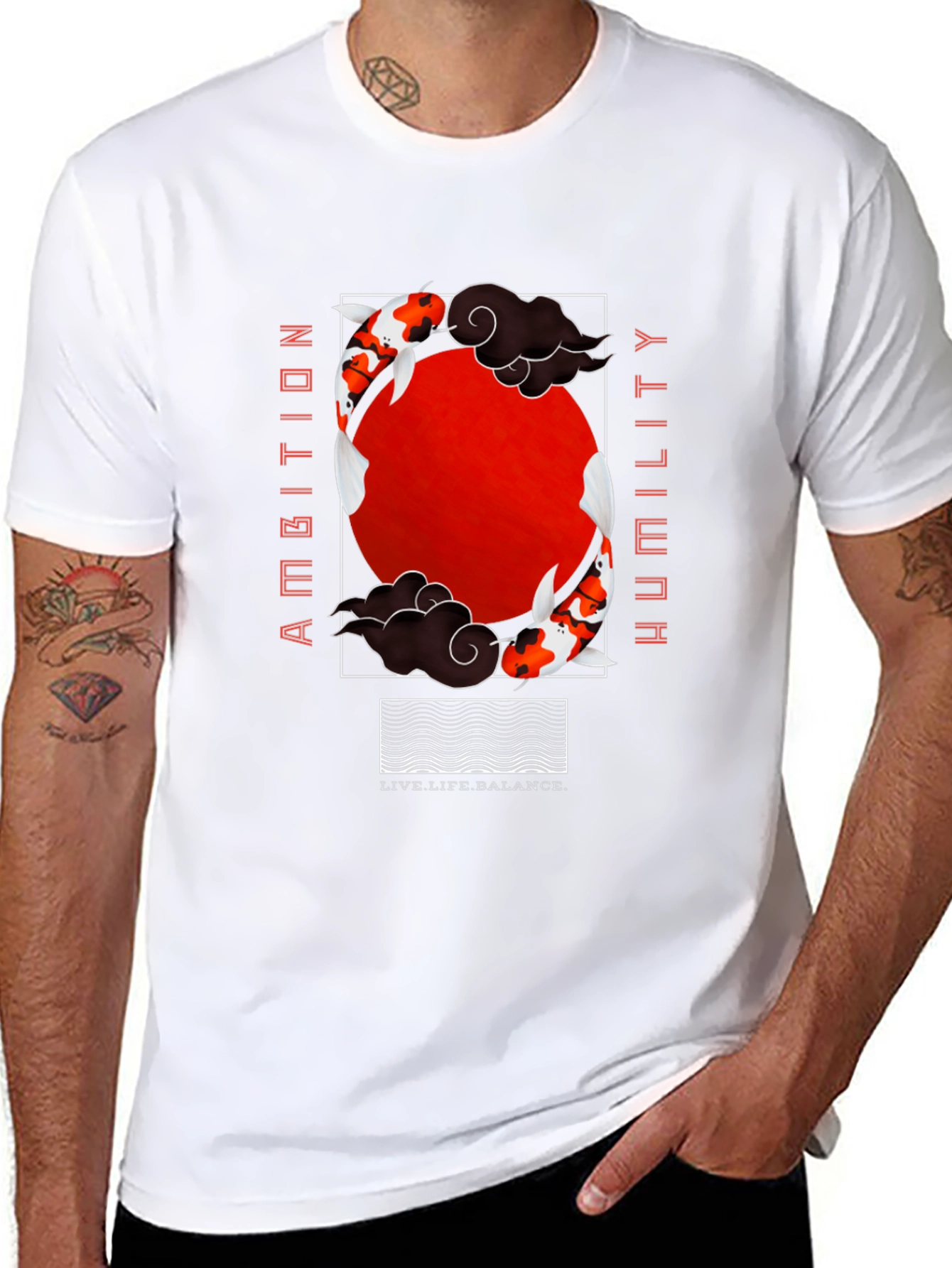 Ambition Humility Koi Fish T-Shirt