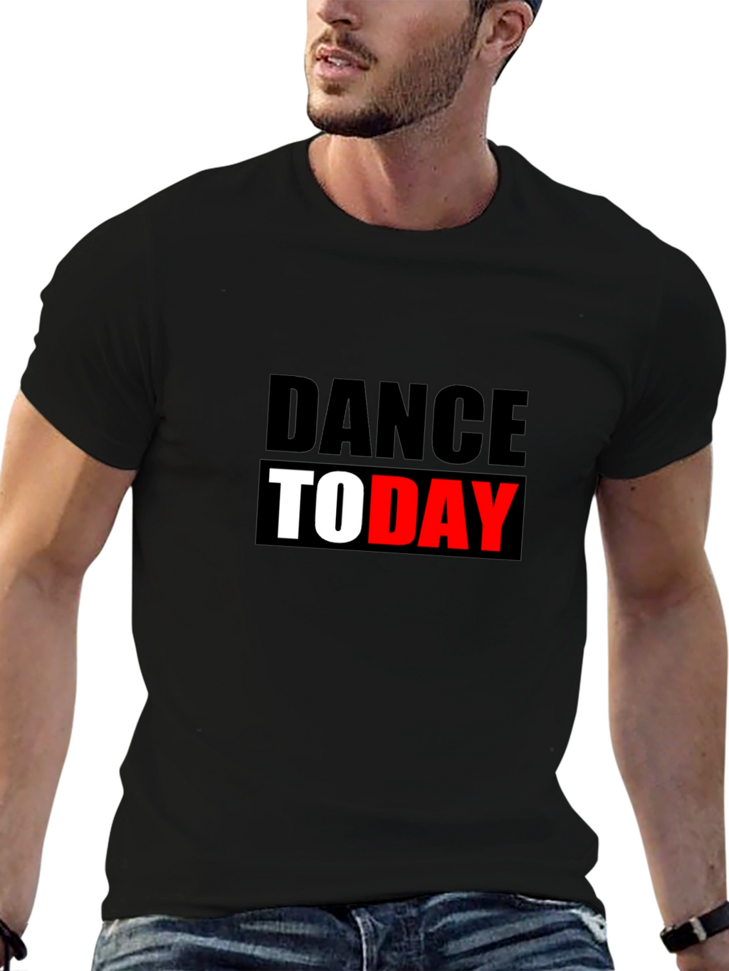 Dance Today Graphic Tee - Black Cotton T-Shirt