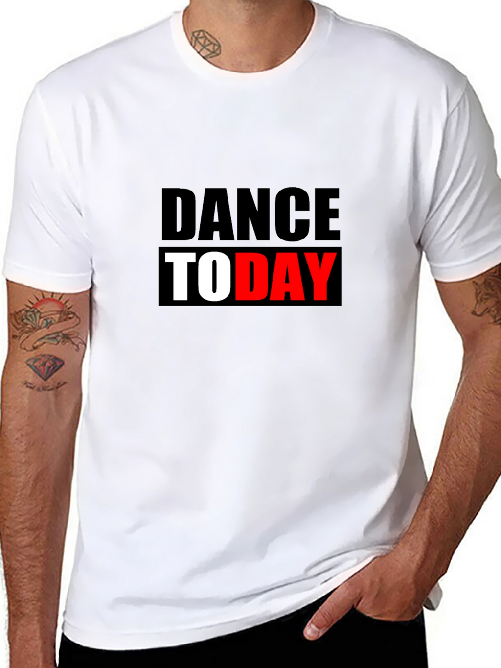 Dance Today Graphic Tee - Black Cotton T-Shirt