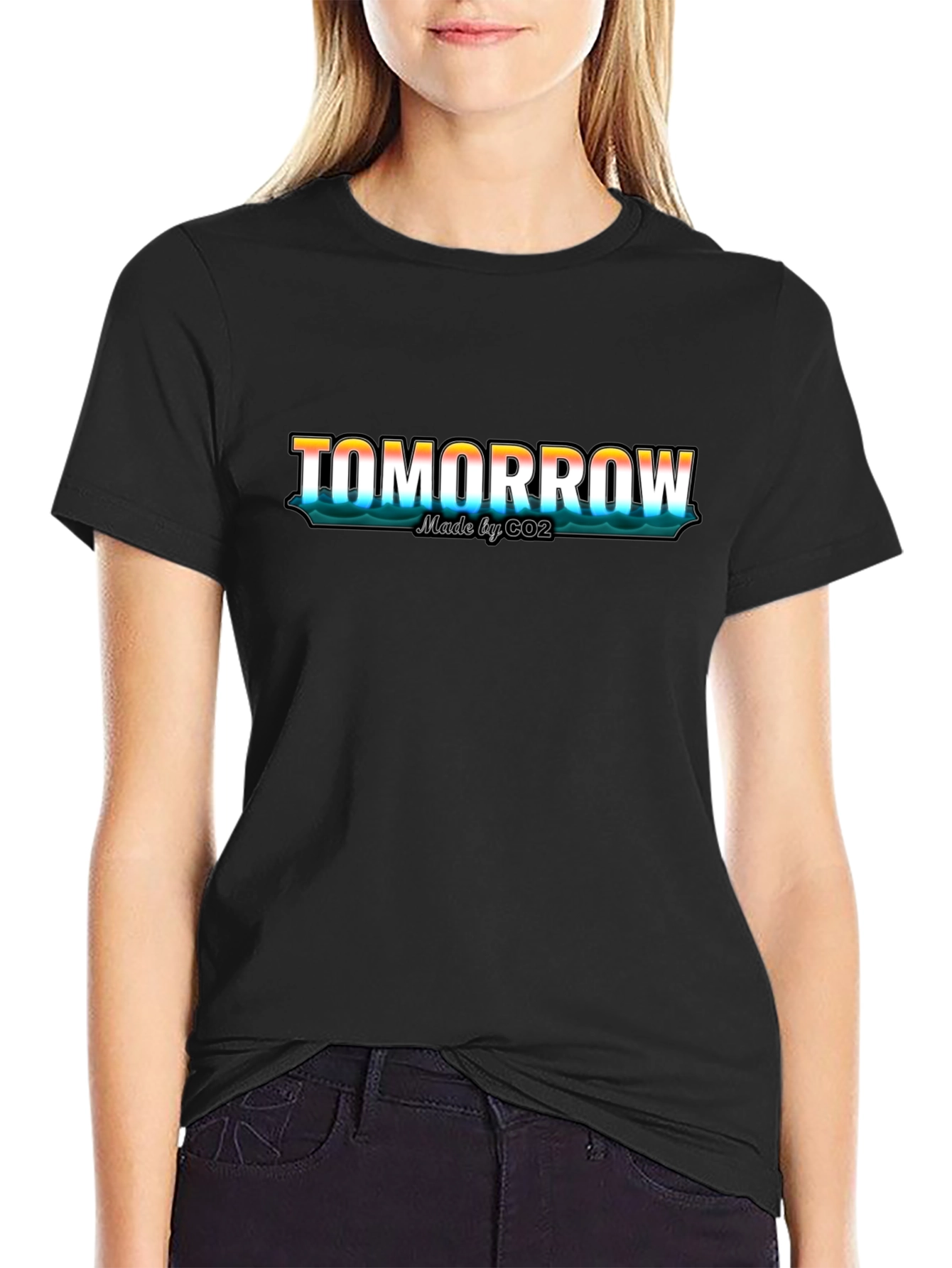 Tomorrow Made by CO2 Black T-Shirt