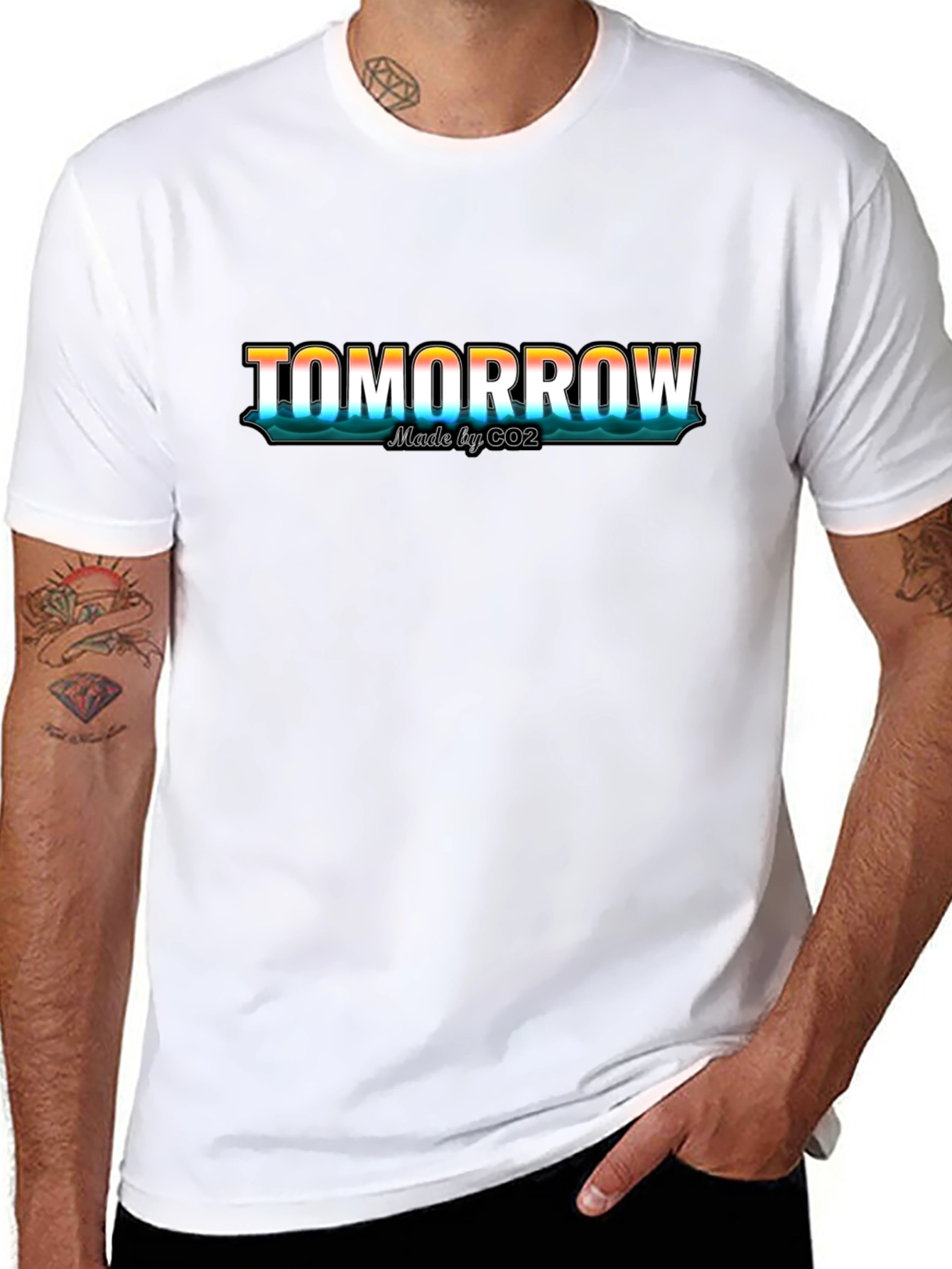 Tomorrow Made by CO2 Black T-Shirt