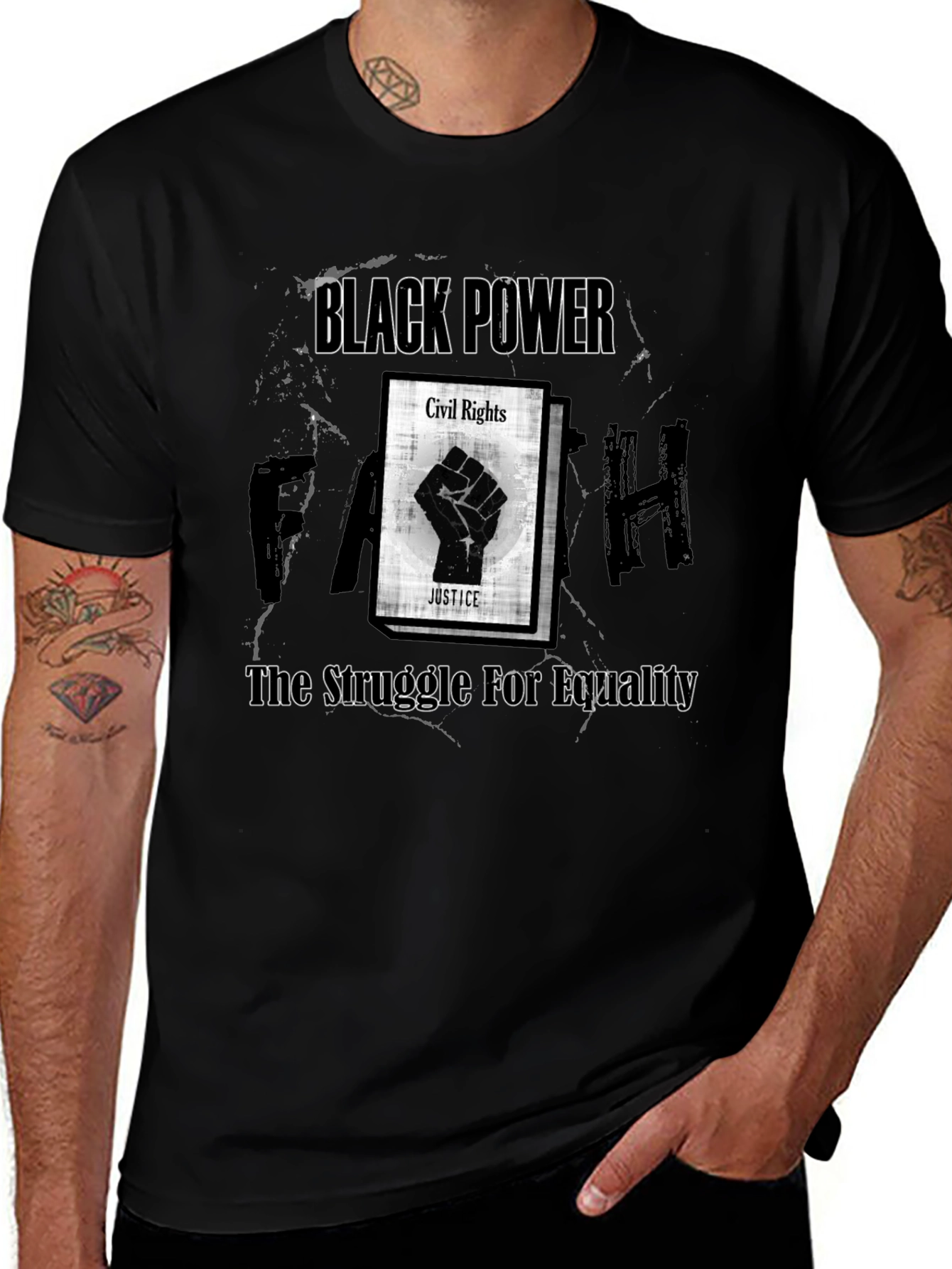 Black Power Civil Rights Equality Graphic T-Shirt