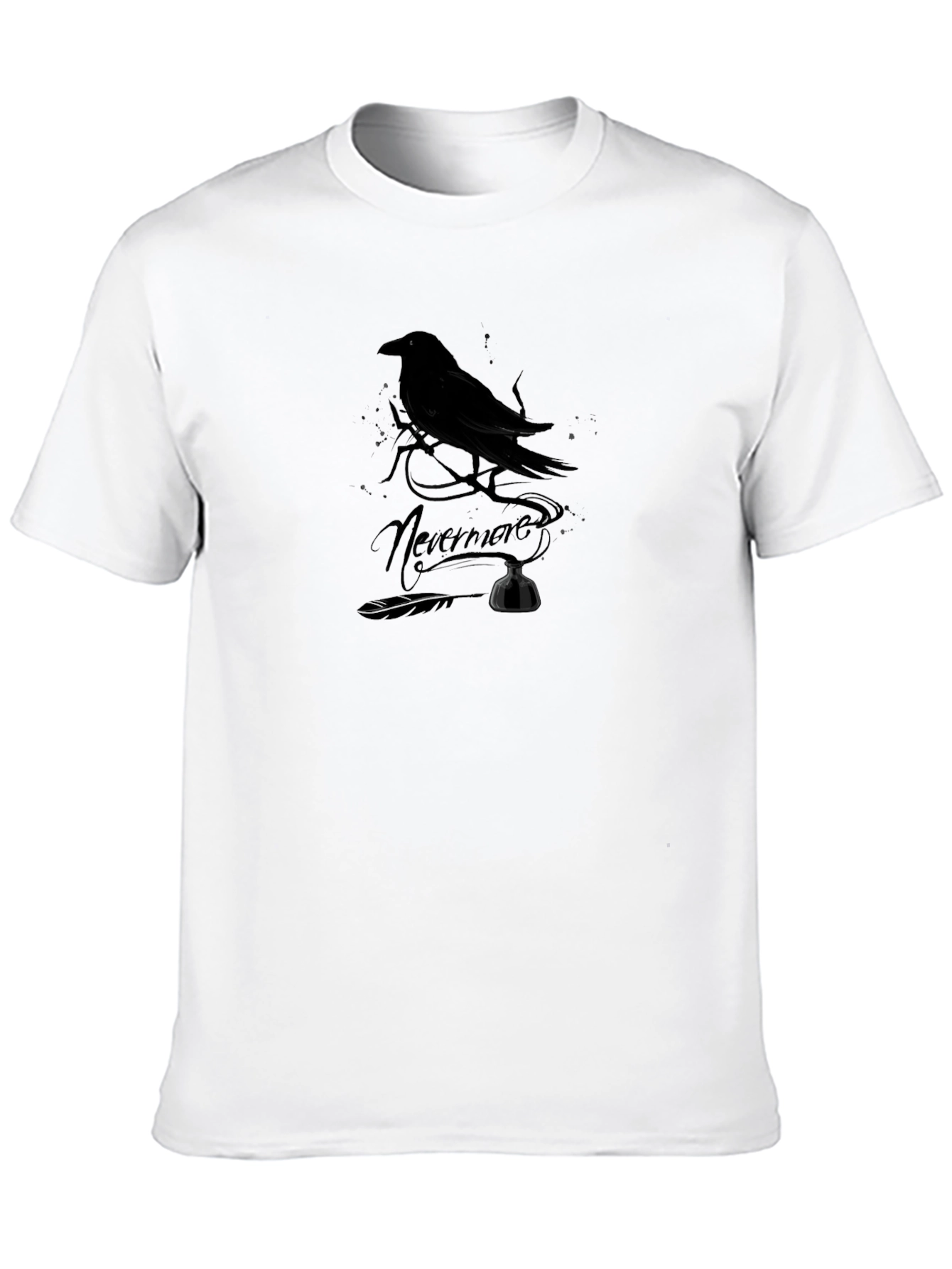 Raven Nevermore Graphic Tee - Black