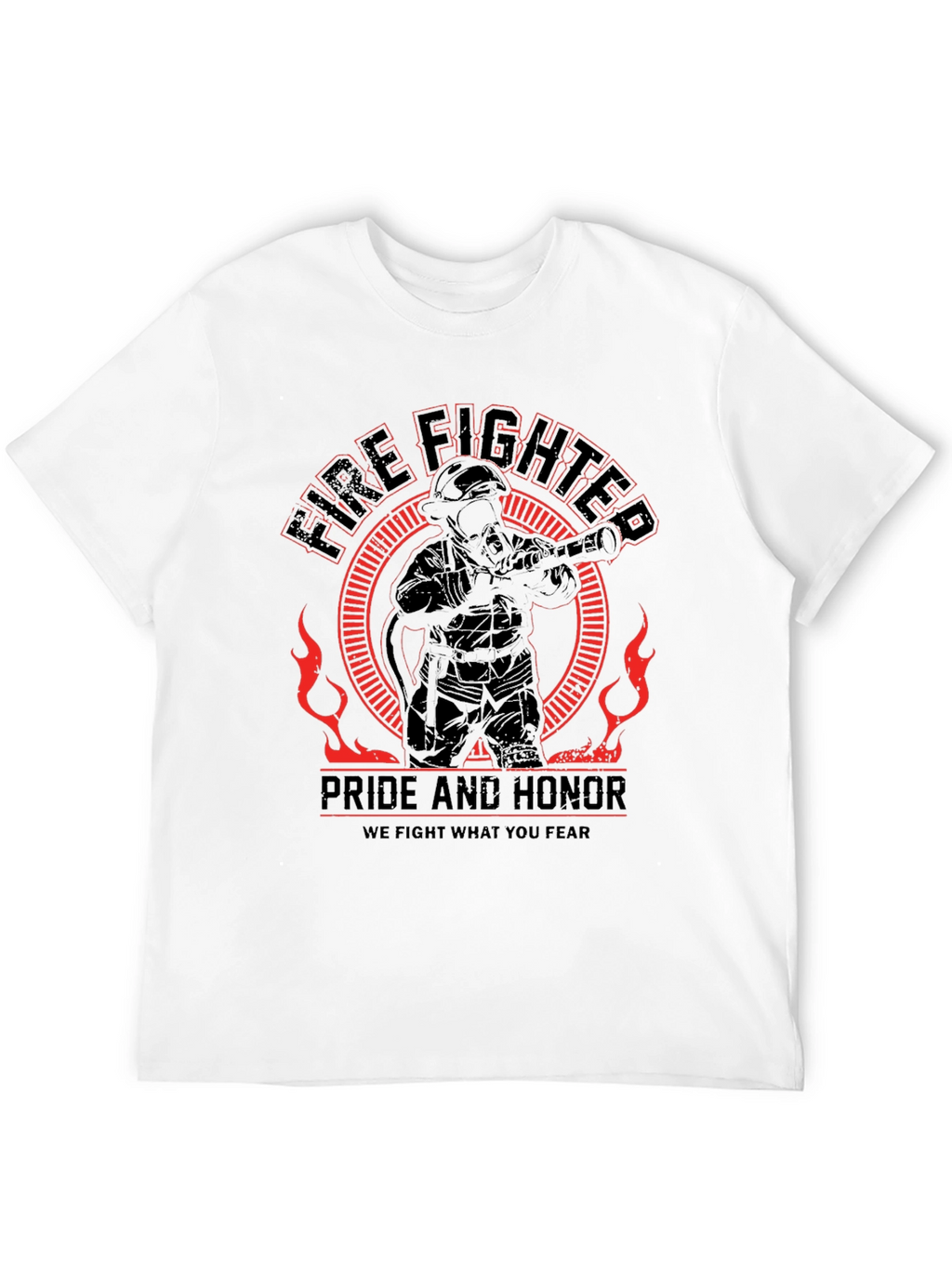 Firefighter Pride Honor Graphic T-Shirt