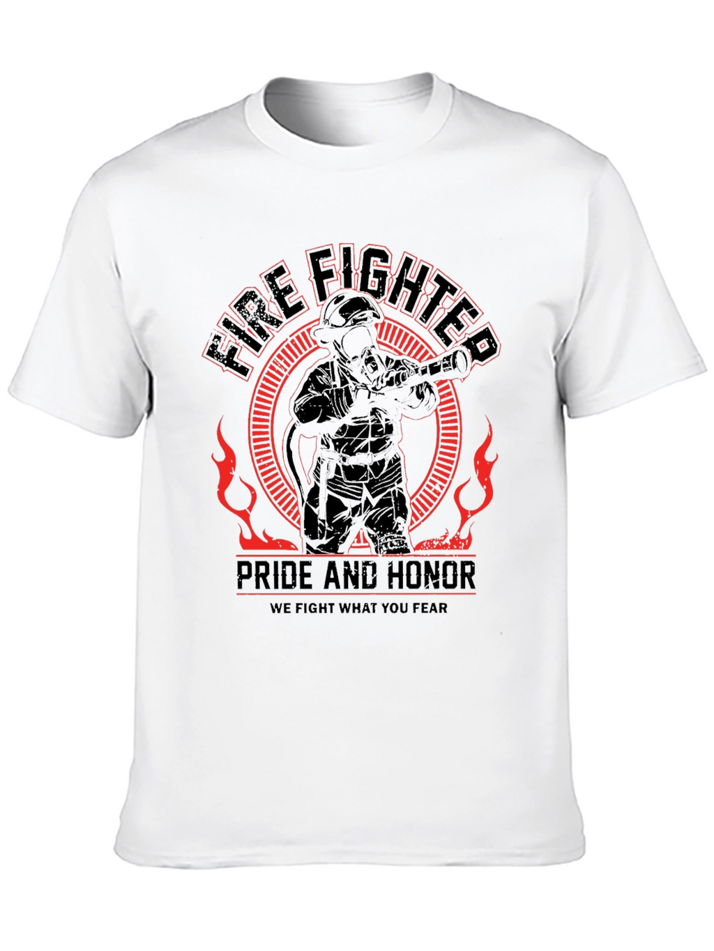 Firefighter Pride Honor Graphic T-Shirt