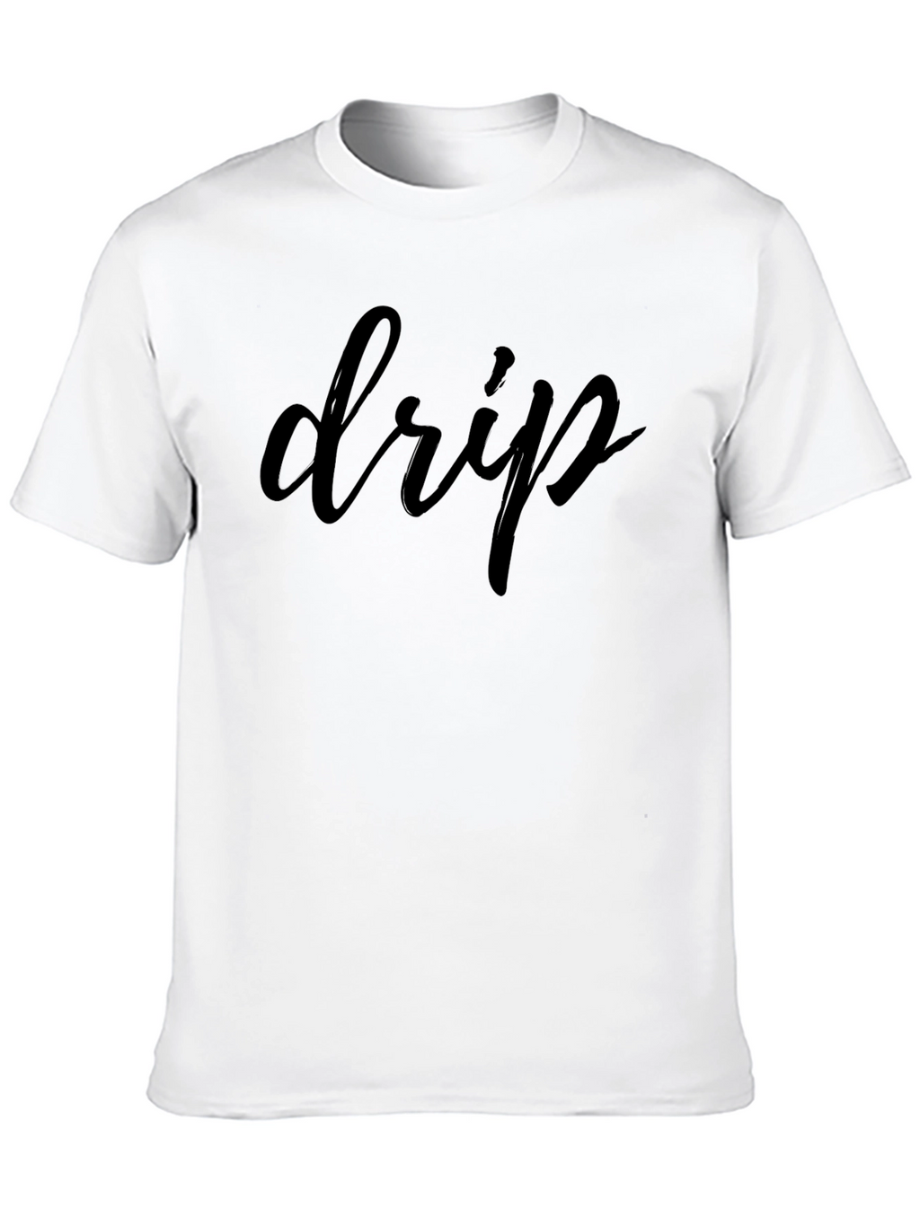 Mens Black Drip Graphic Tee - Trendy Casual Style