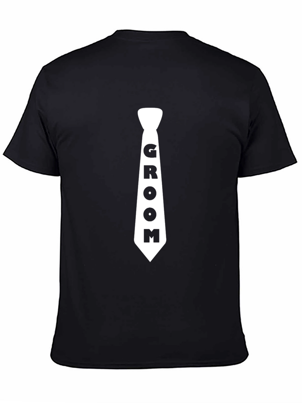 Groom Tie Black T-Shirt - Wedding Apparel