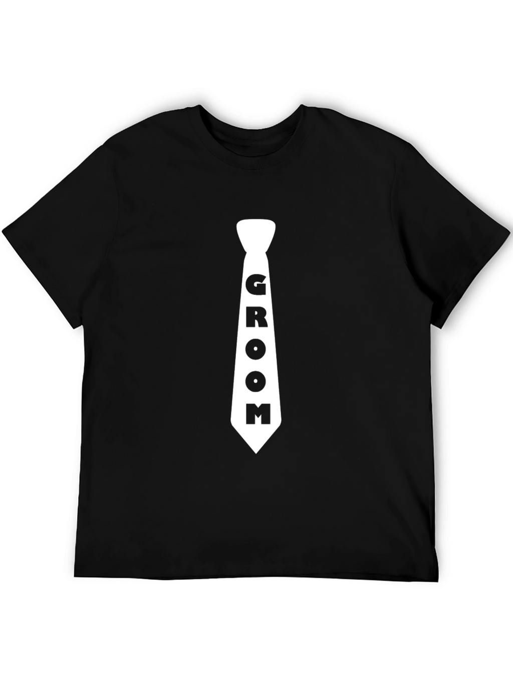 Groom Tie Black T-Shirt - Wedding Apparel