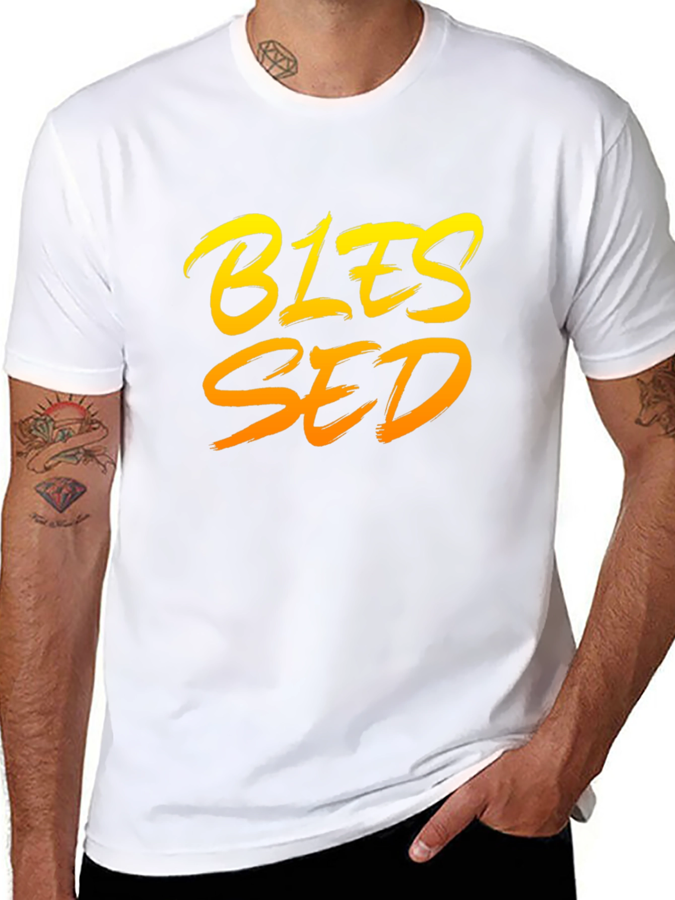 Blessed Graphic Tee - Stylish Black T-Shirt