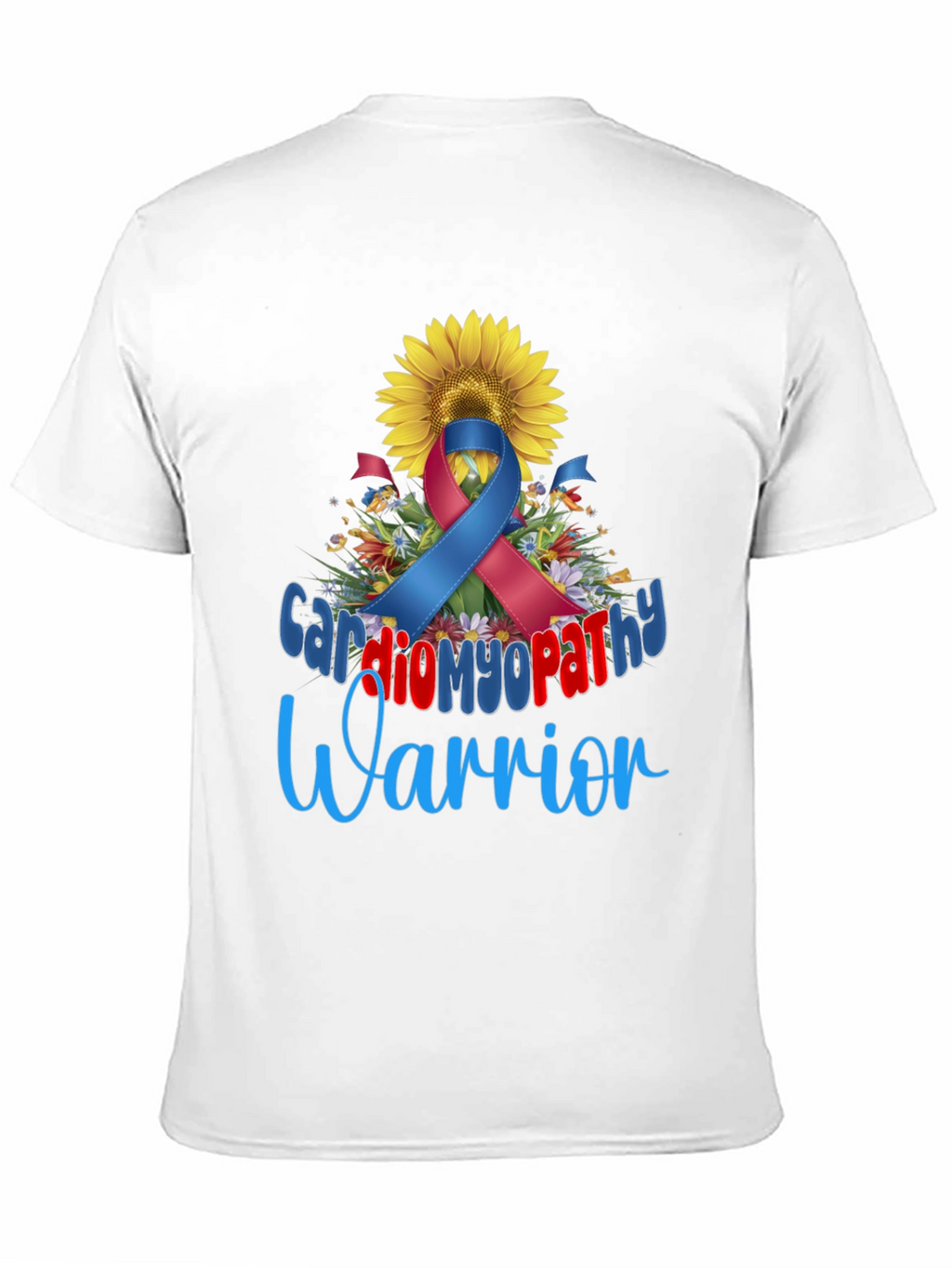 Cardiomyopathy Warrior Sunflower Awareness T-Shirt